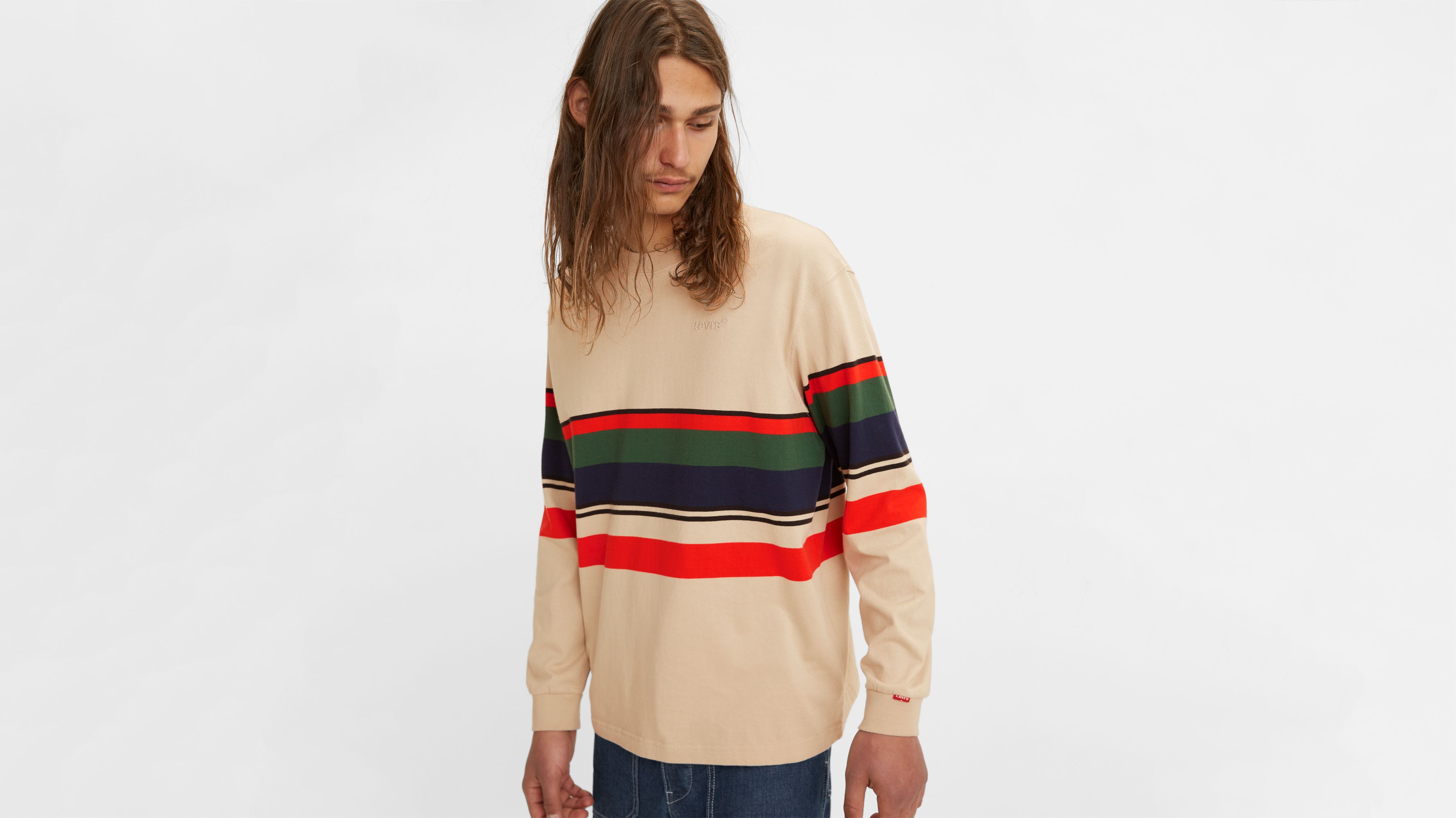 T-shirt Manches Longues Levi's Taille 16 Ans - Gris, 100% Coton, Neuf Sans étiquette