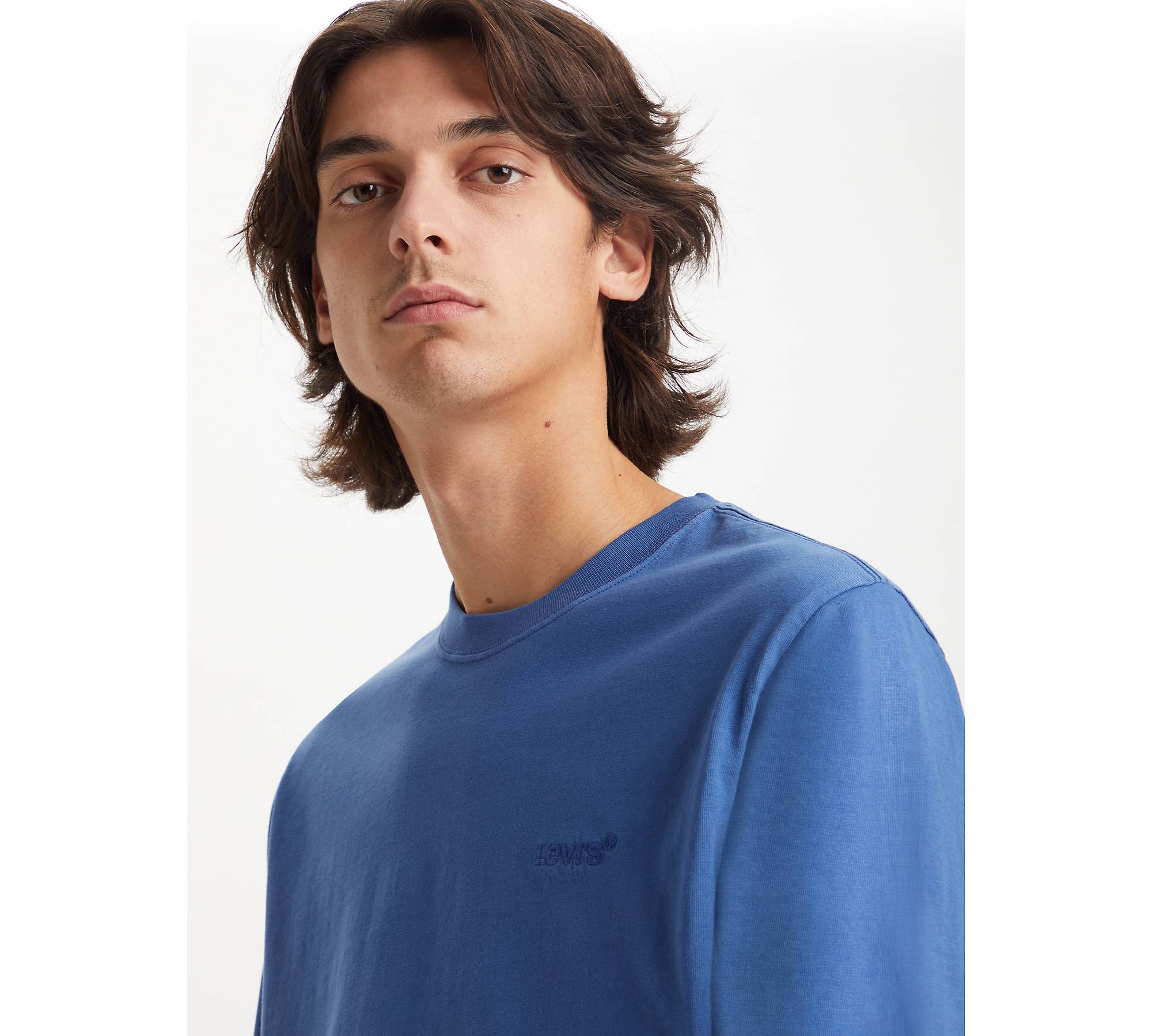 deres konjugat Lake Taupo Red Tab™ Long Sleeve T-shirt - Blue | Levi's® US