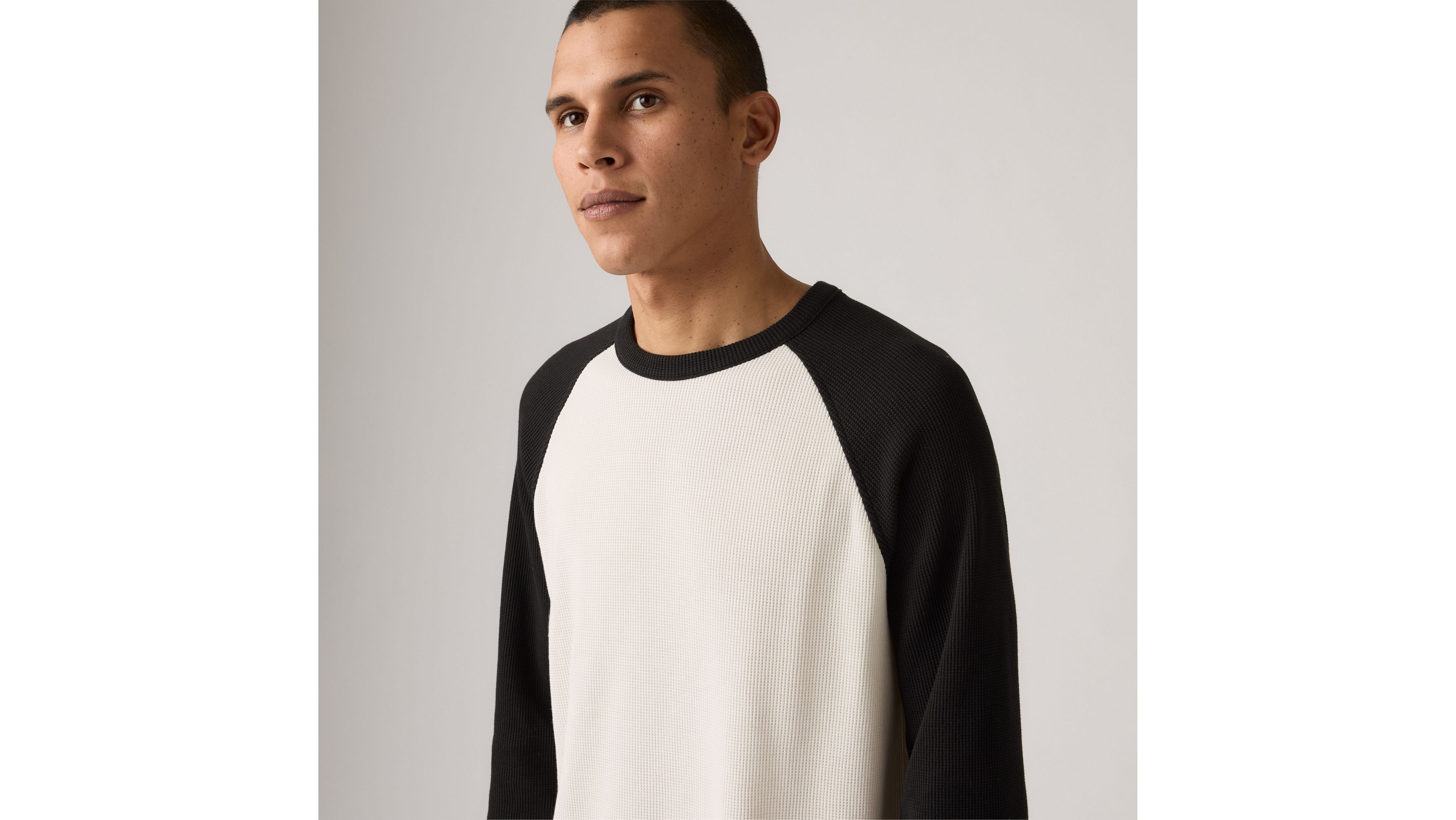 Thermal Raglan Crewneck T-Shirt