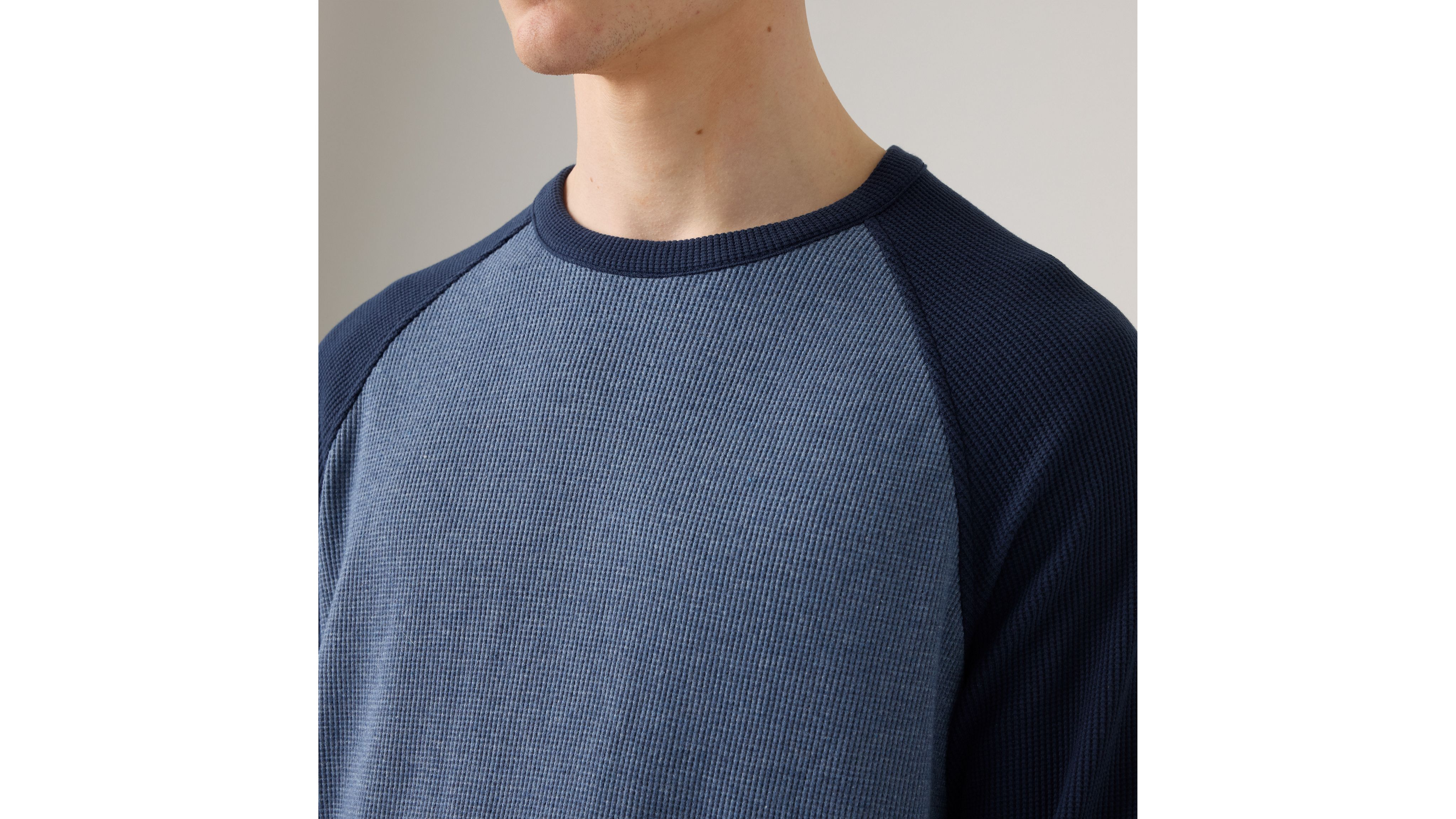 Thermal Raglan Crewneck T-shirt - Blue | Levi's® US