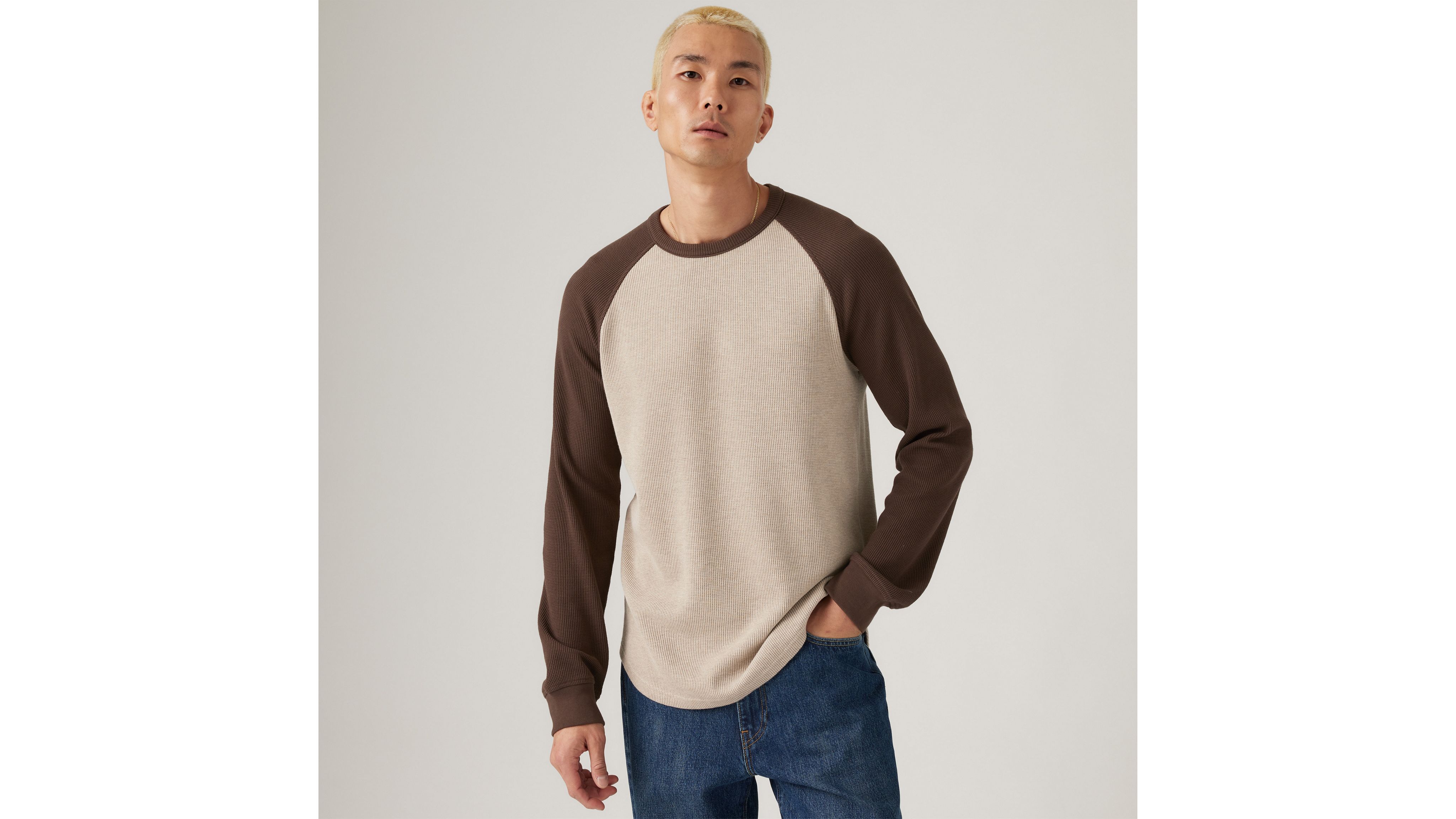Thermal Raglan Crewneck T-Shirt 1