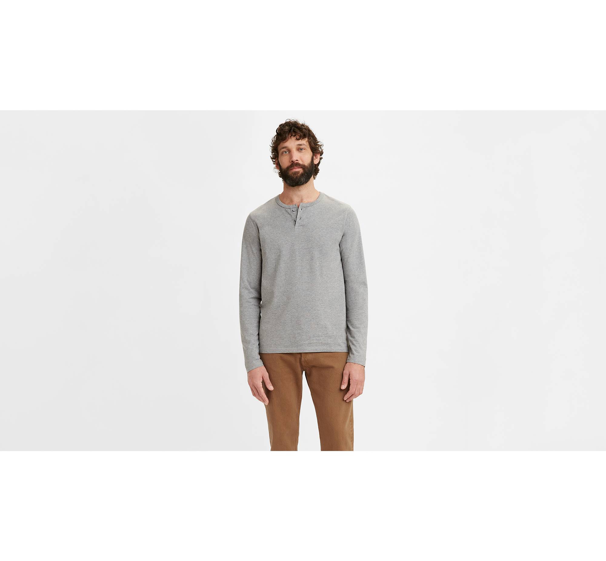 Sleeve Jersey Henley T-shirt - Grey | Levi's® US