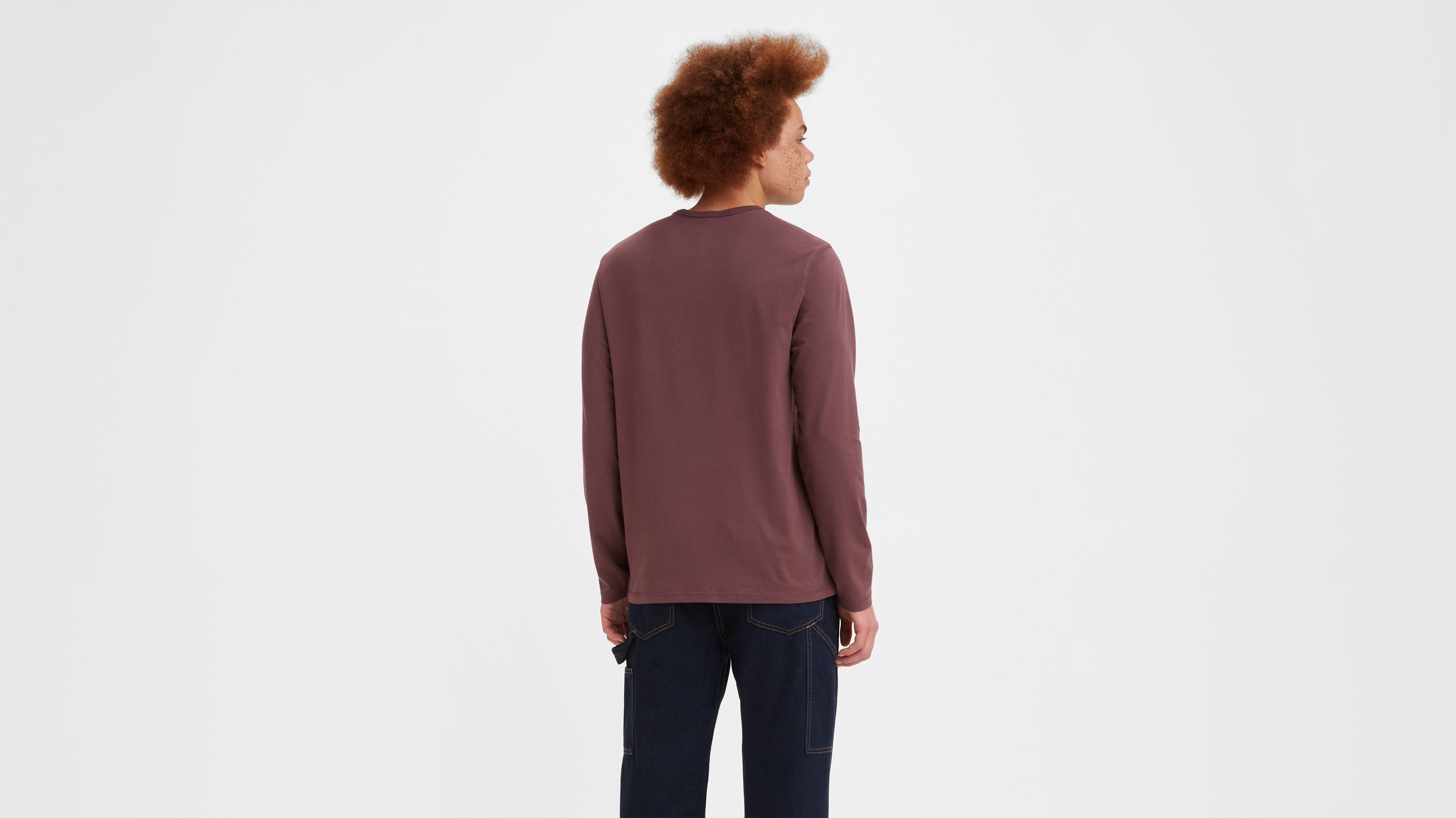 Long Sleeve Jersey Henley T-Shirt 2