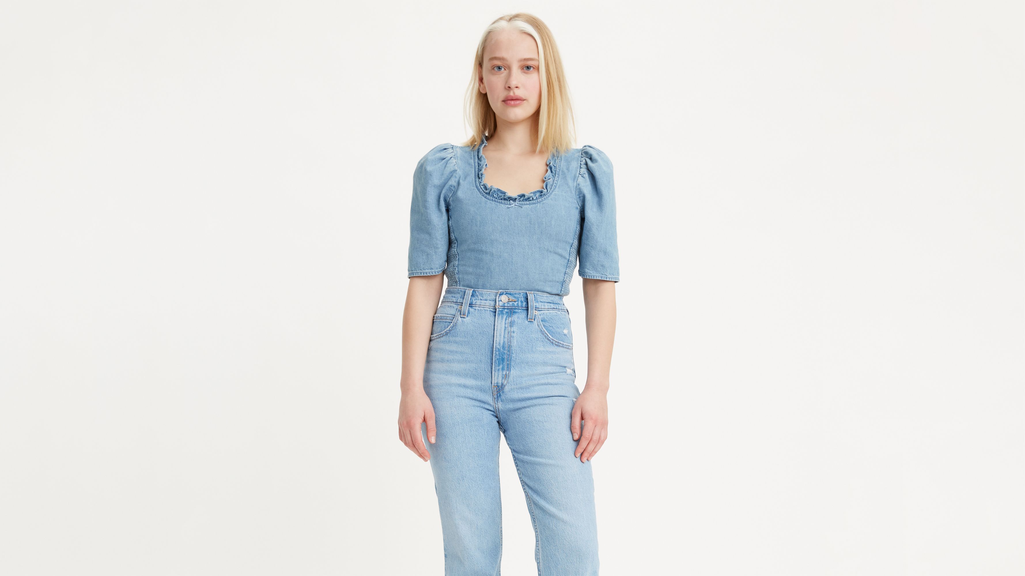 Louise Puff Sleeve Top - Light Wash | Levi's® US
