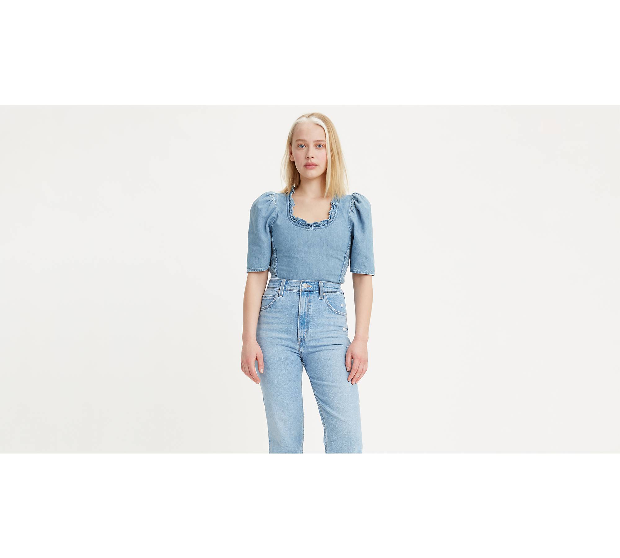 Louise Puff Sleeve Top - Light Wash | Levi's® CA