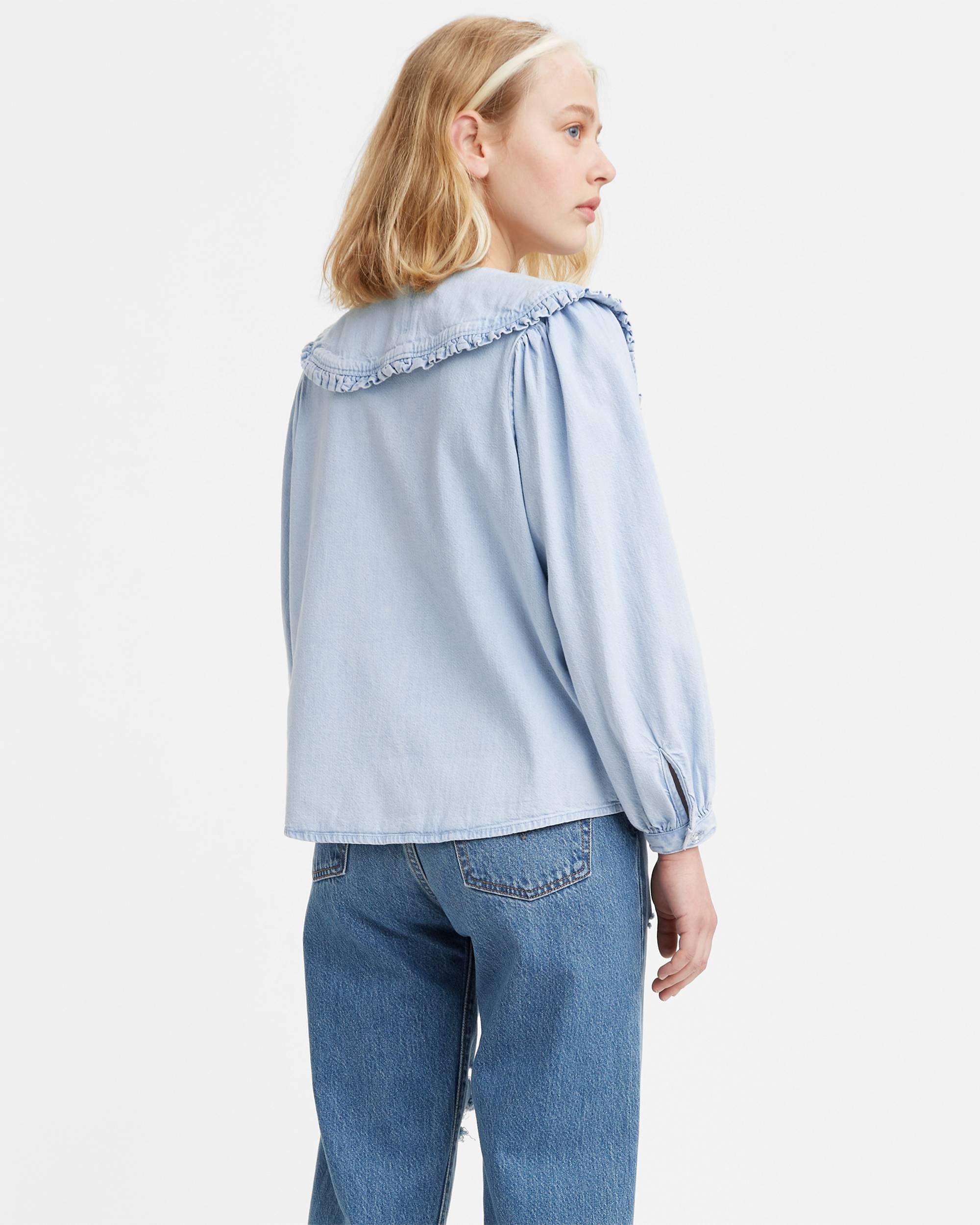 Mimi Collar Button-up Blouse - Blue | Levi's® US Mimi Collar Button-up Blouse - Blue | Levi's® US