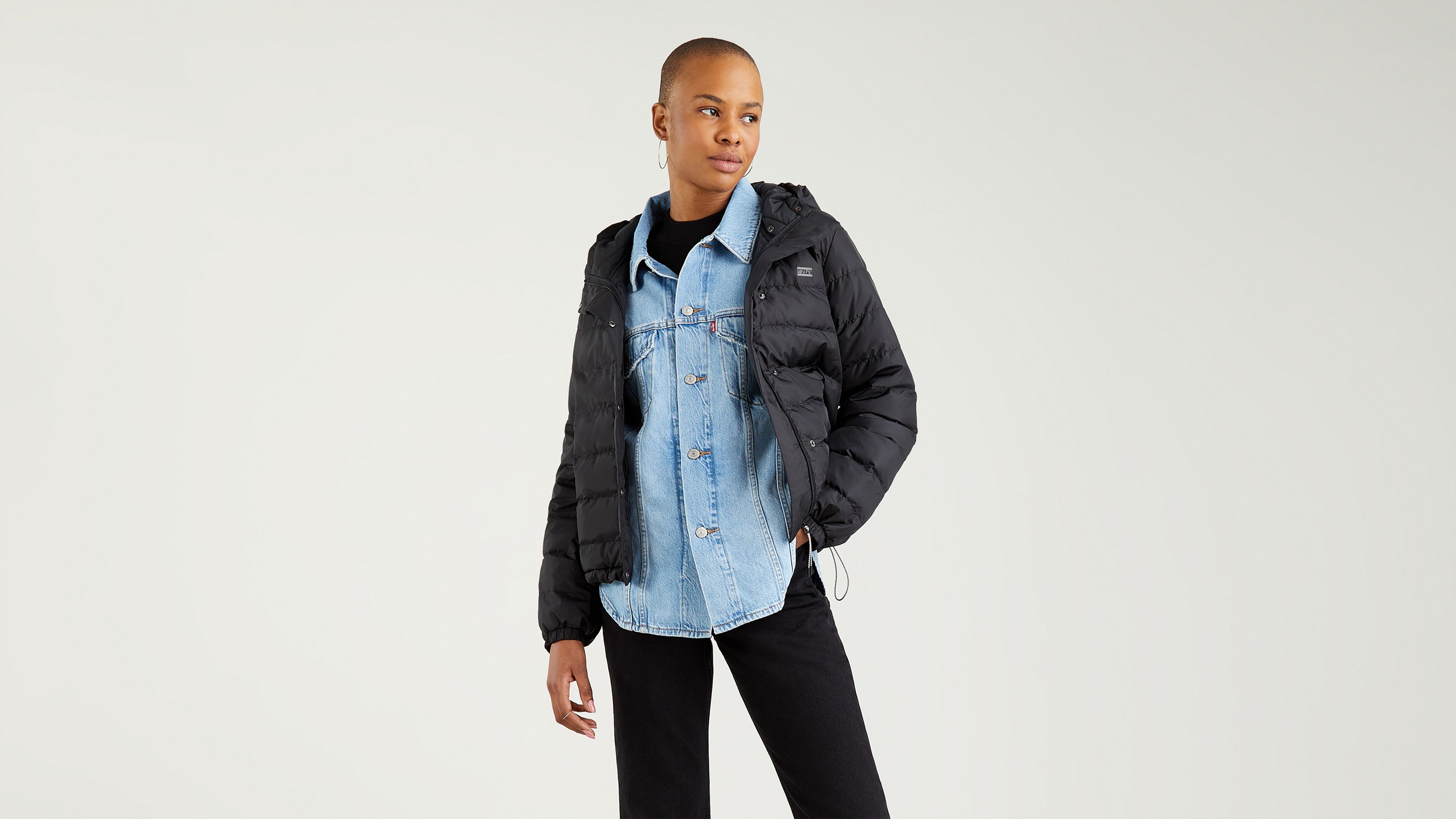 Edie Packable Jacket Black Levi's® CA