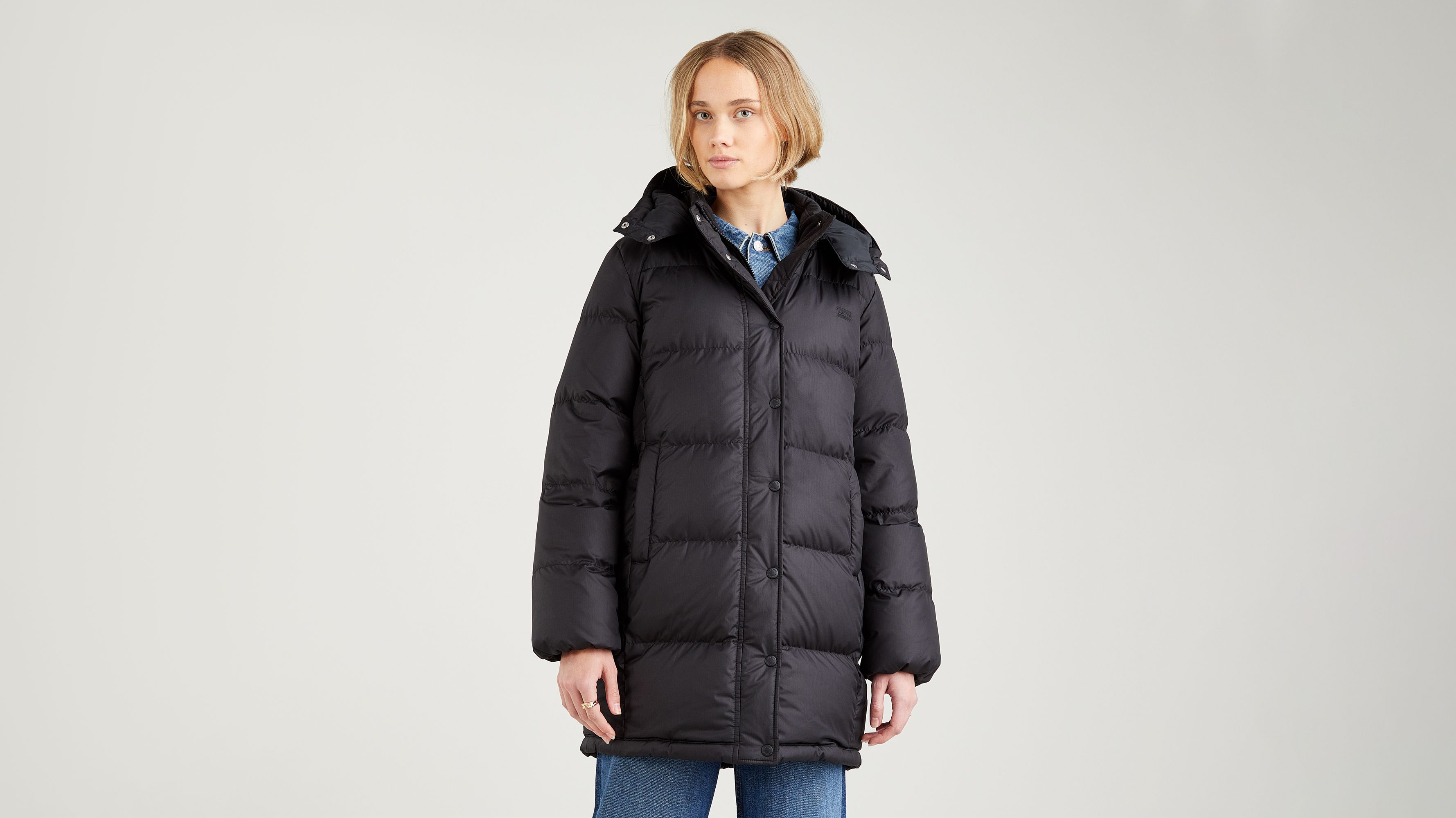 levis denim puffer jacket