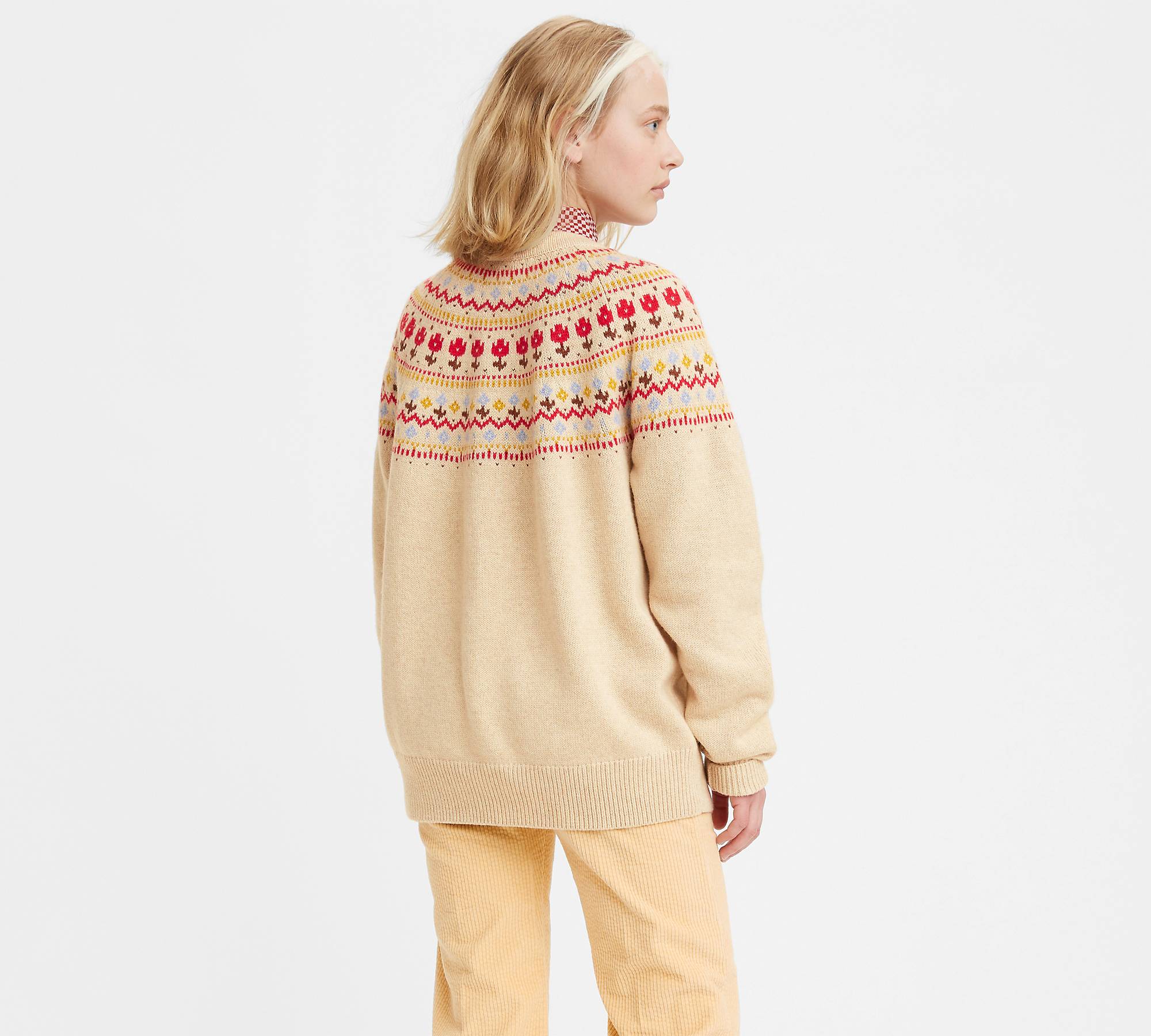 Slouchy Crewneck Sweater - Multi-color