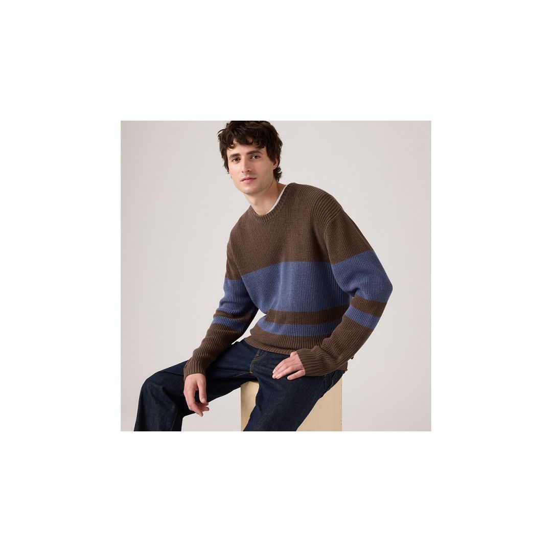 Levi's Alamo Crewneck Sweater In Brown