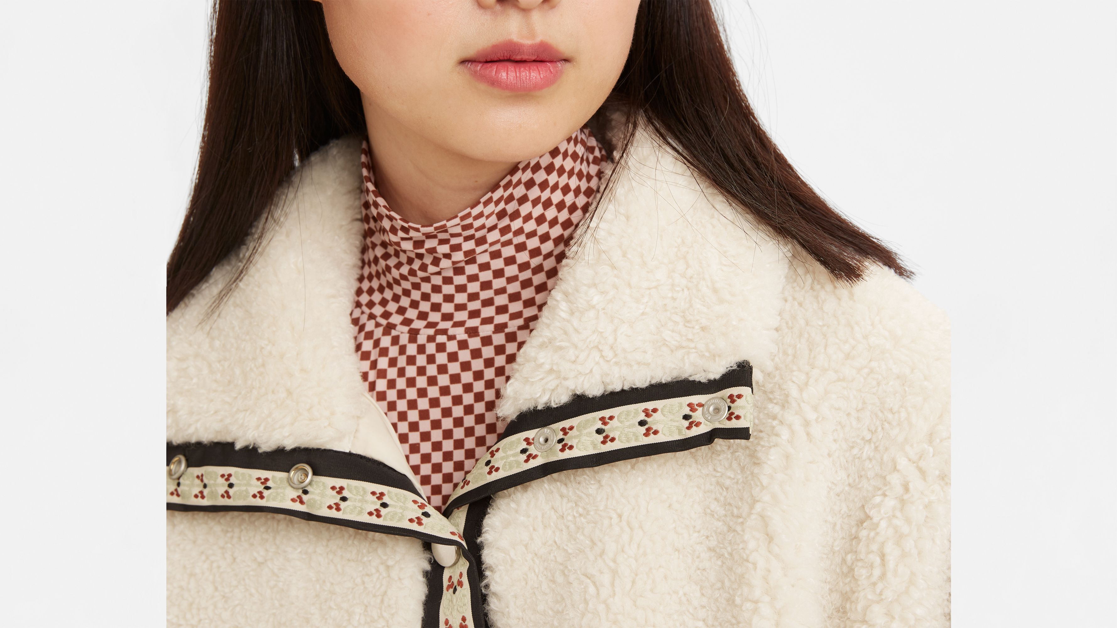 Hana Sherpa Jacket - White | Levi's® US
