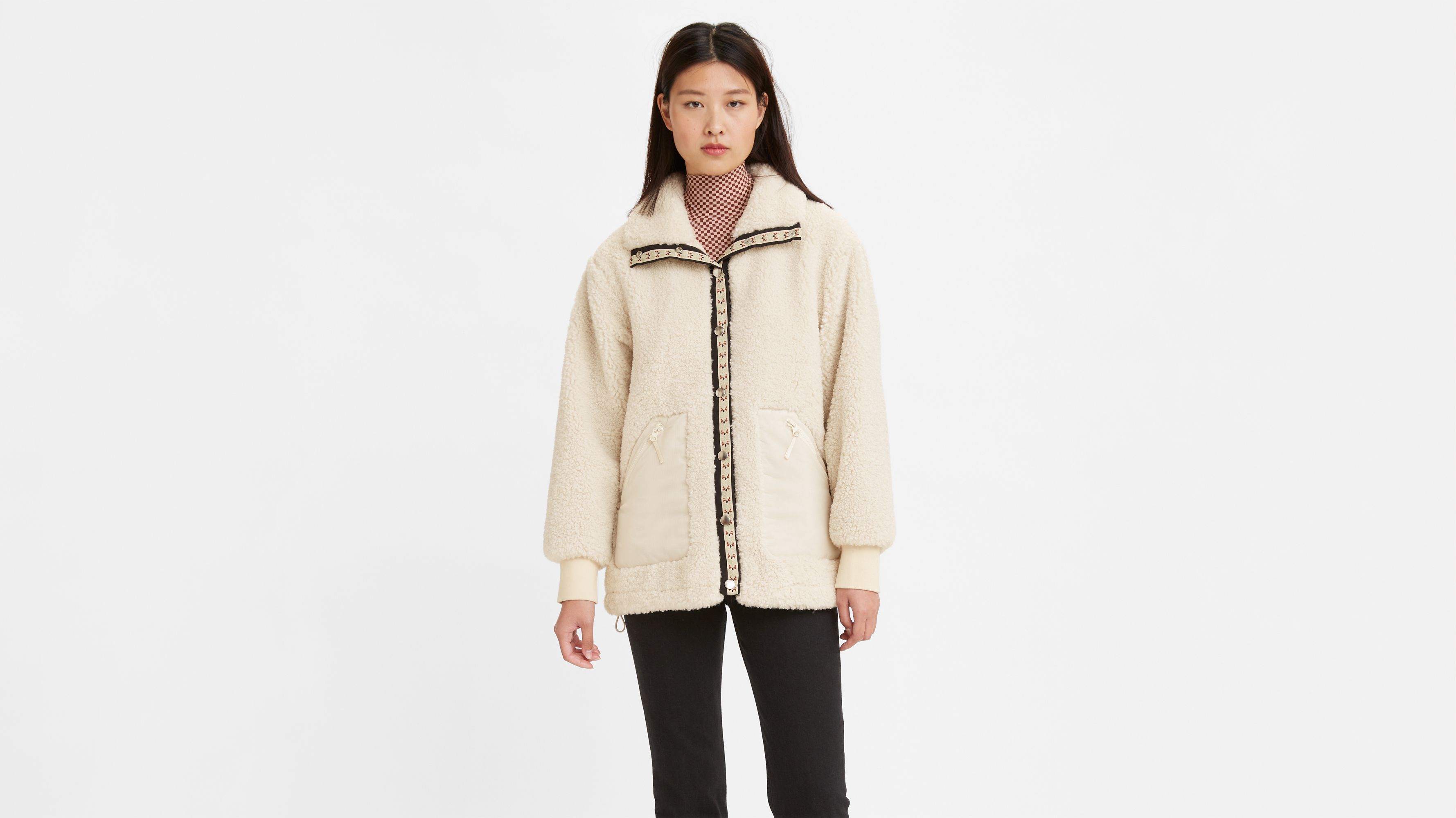ジャケット・アウター Haa_78 Hana Sherpa Jacket - White | Levi's® US