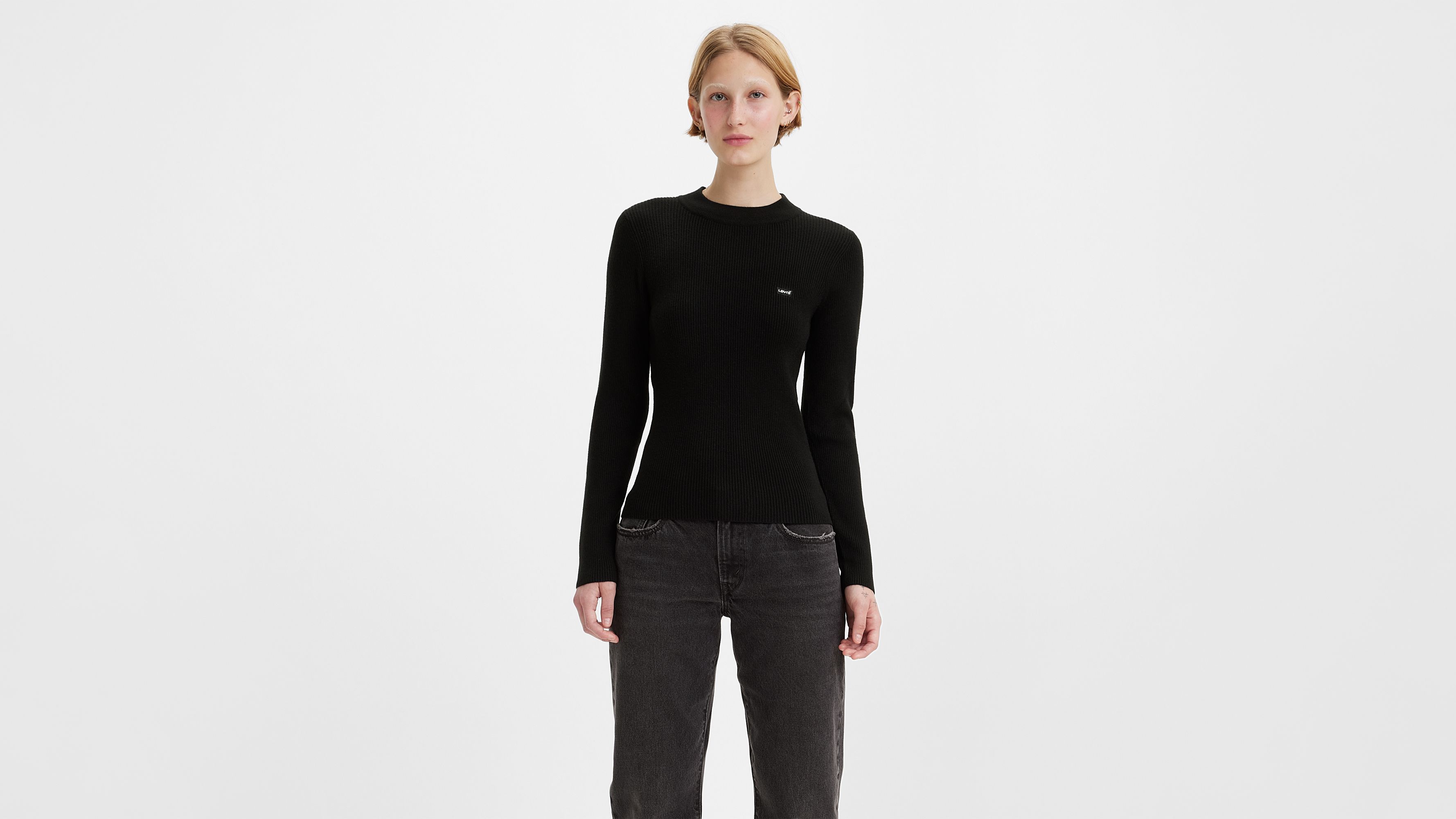Crewneck Rib Sweater - Black | Levi's® US
