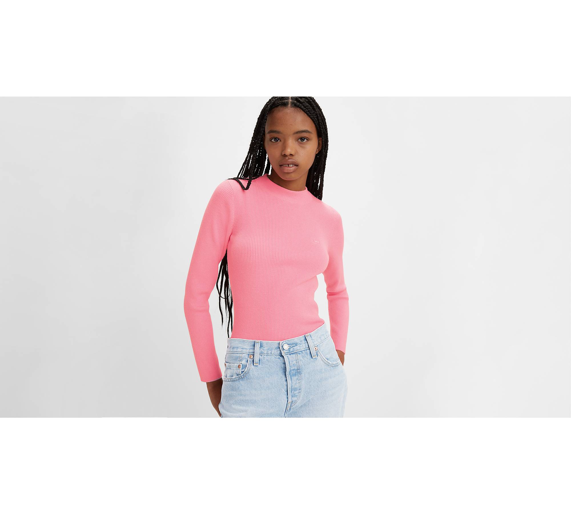 Crewneck Rib Sweater - Pink | Levi's® US