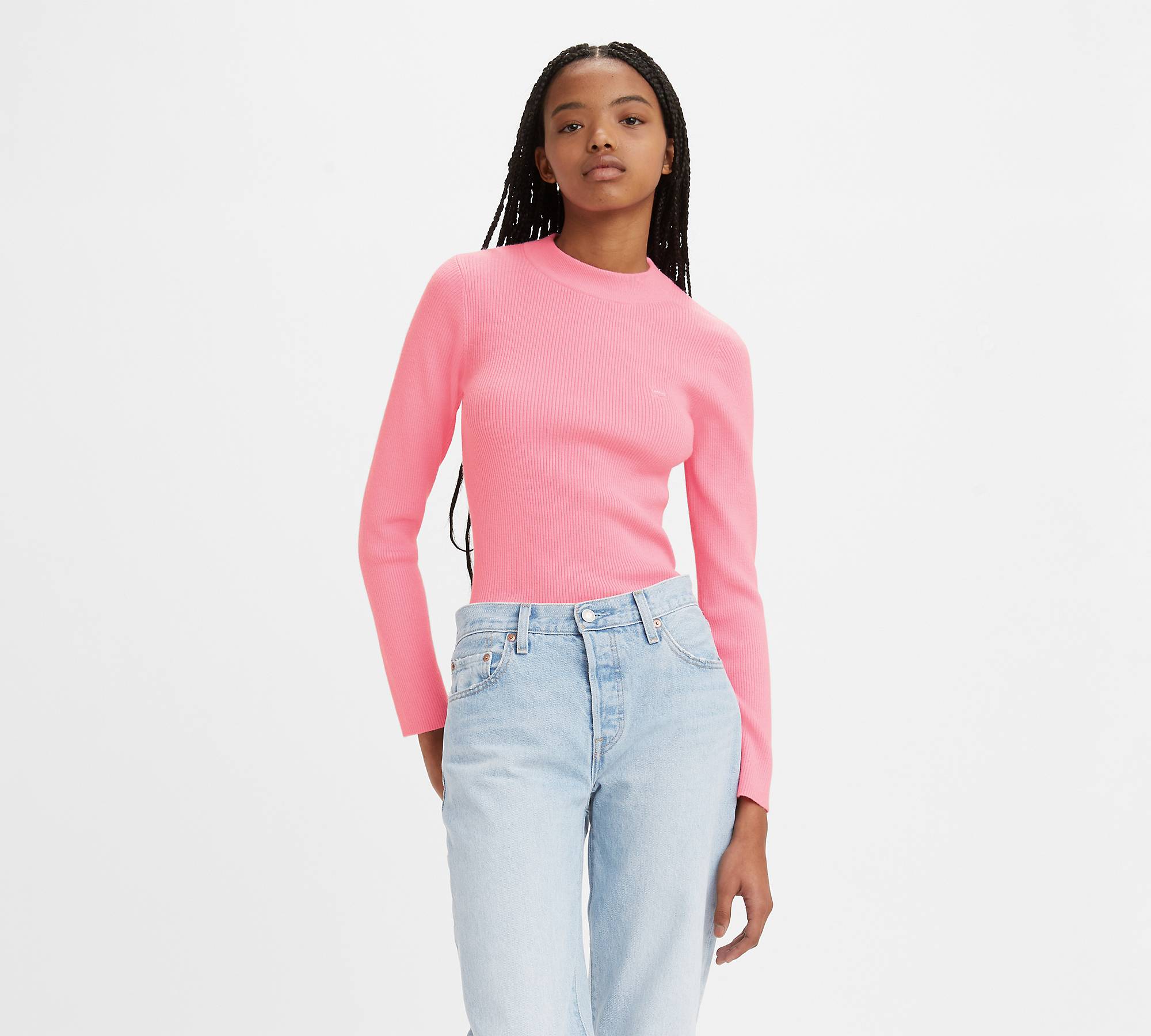 Crewneck Rib Sweater - Pink | Levi's® US
