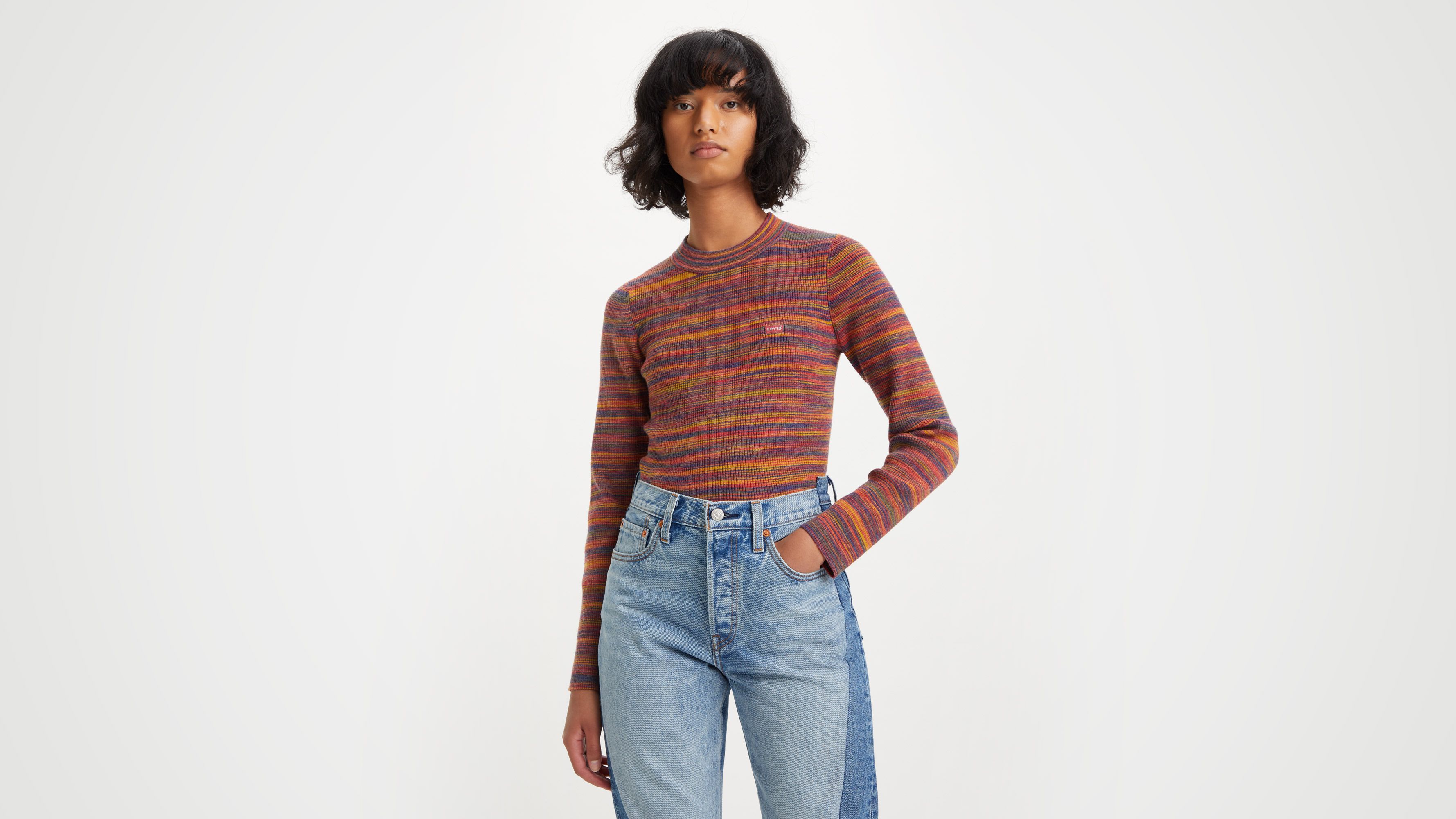 Crewneck Rib Sweater 1