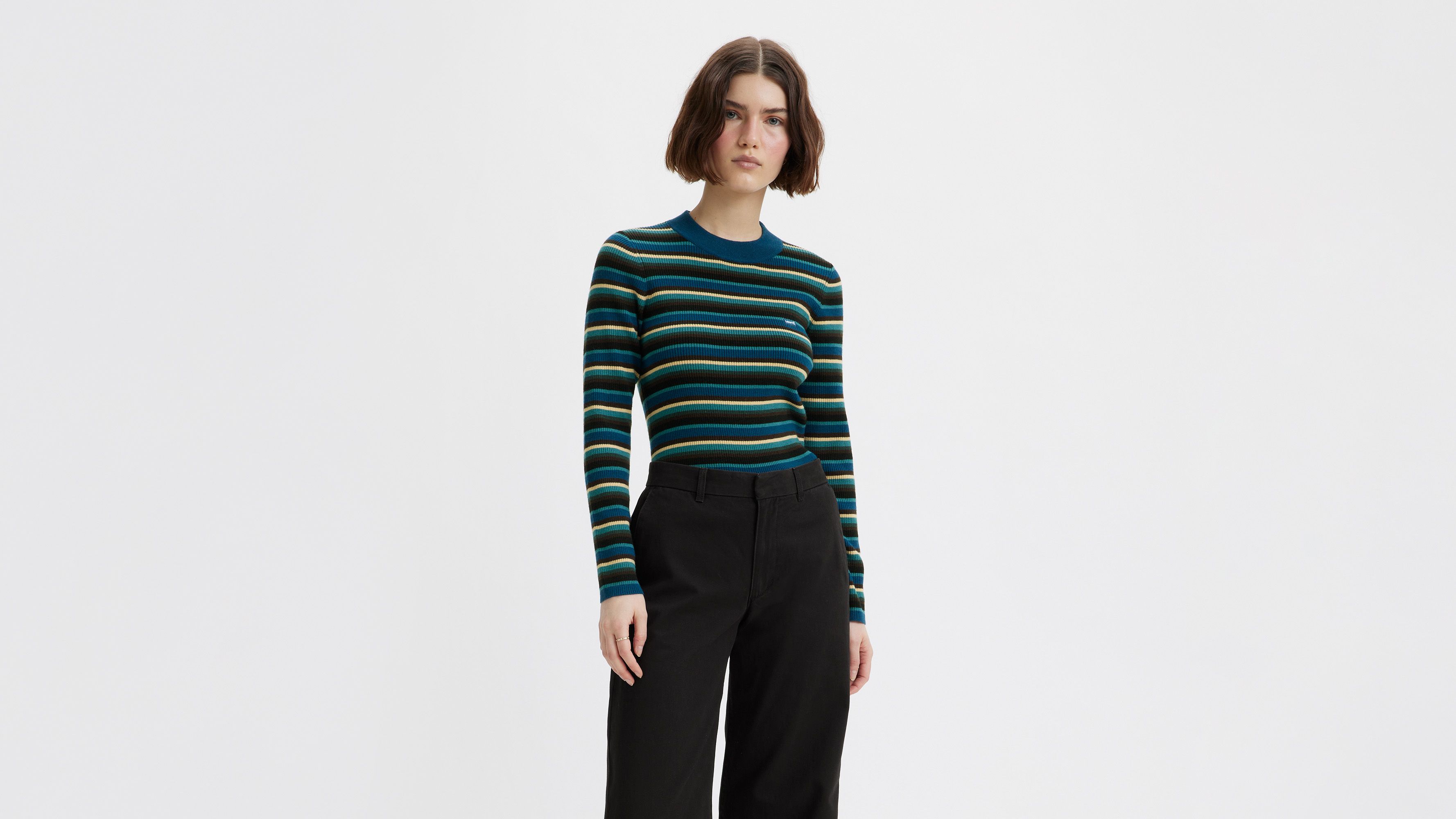 Crewneck Rib Sweater 4