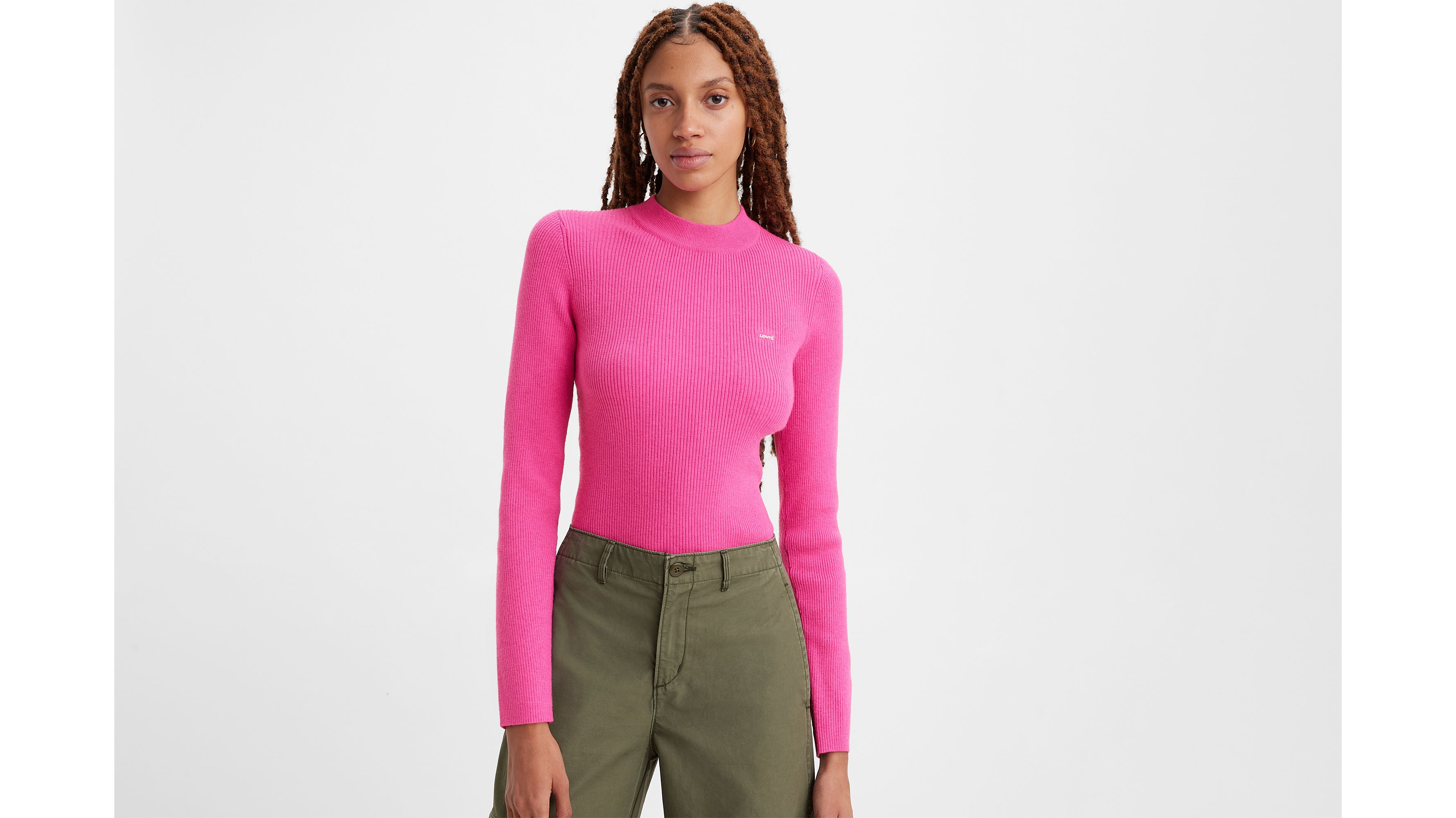 Crewneck Rib Sweater - Pink | Levi's® GB