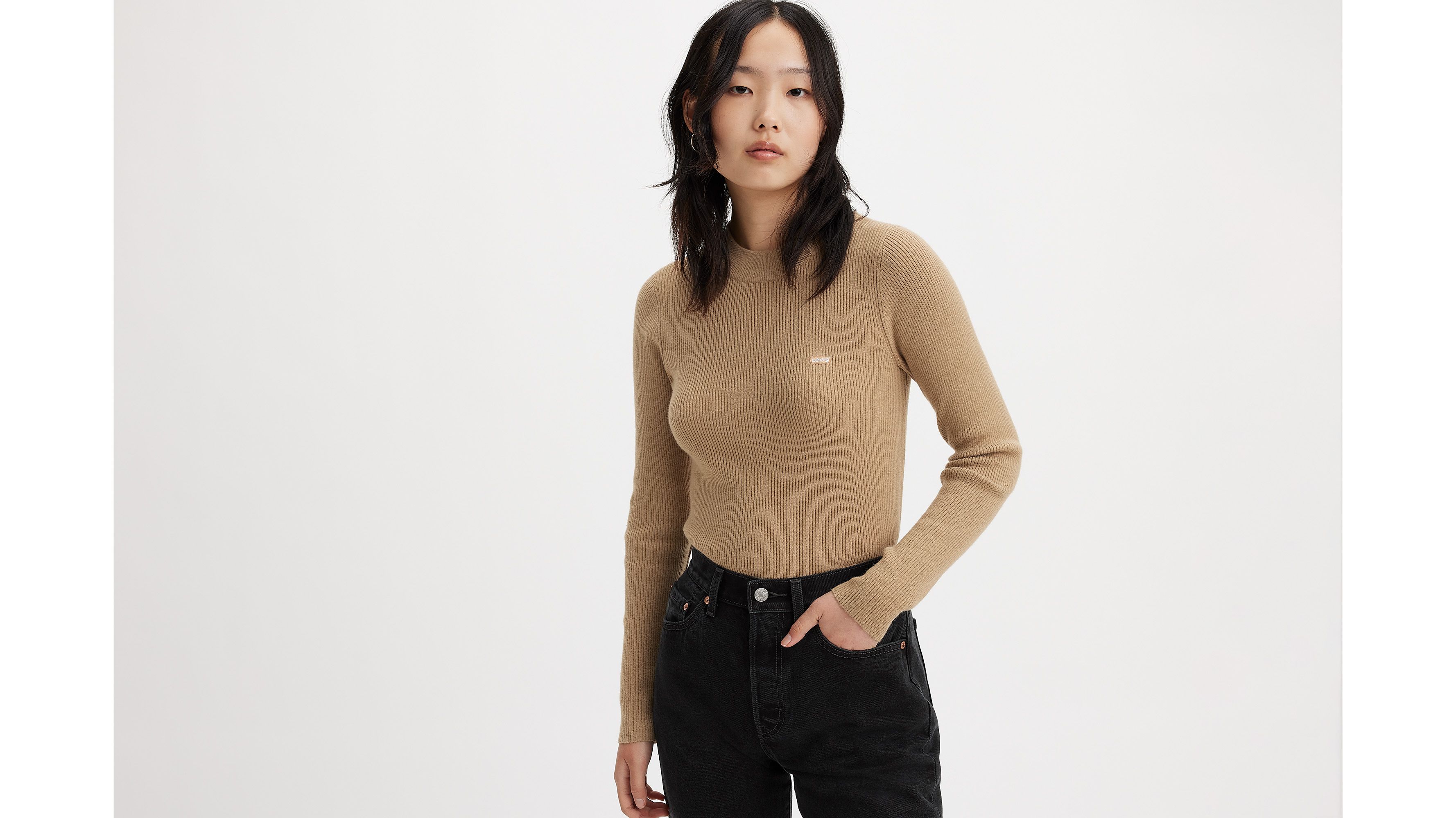 Crewneck Rib Sweater