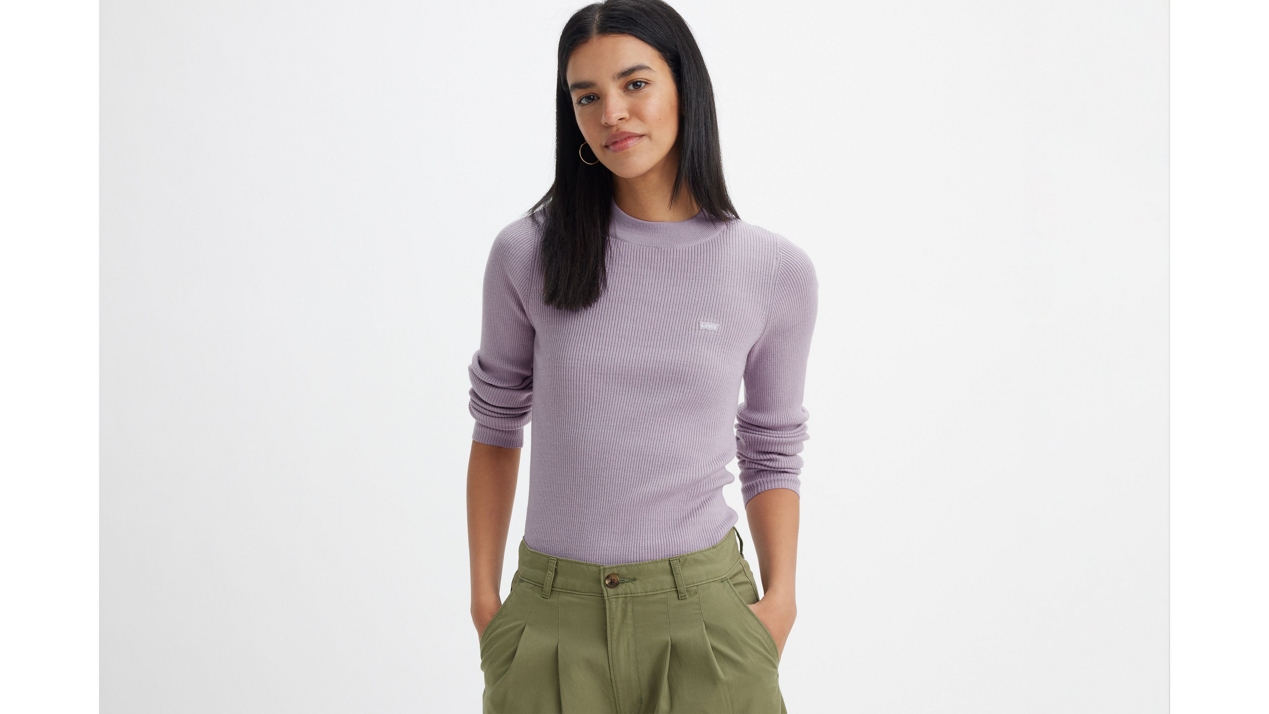 Crewneck Rib Sweater 1