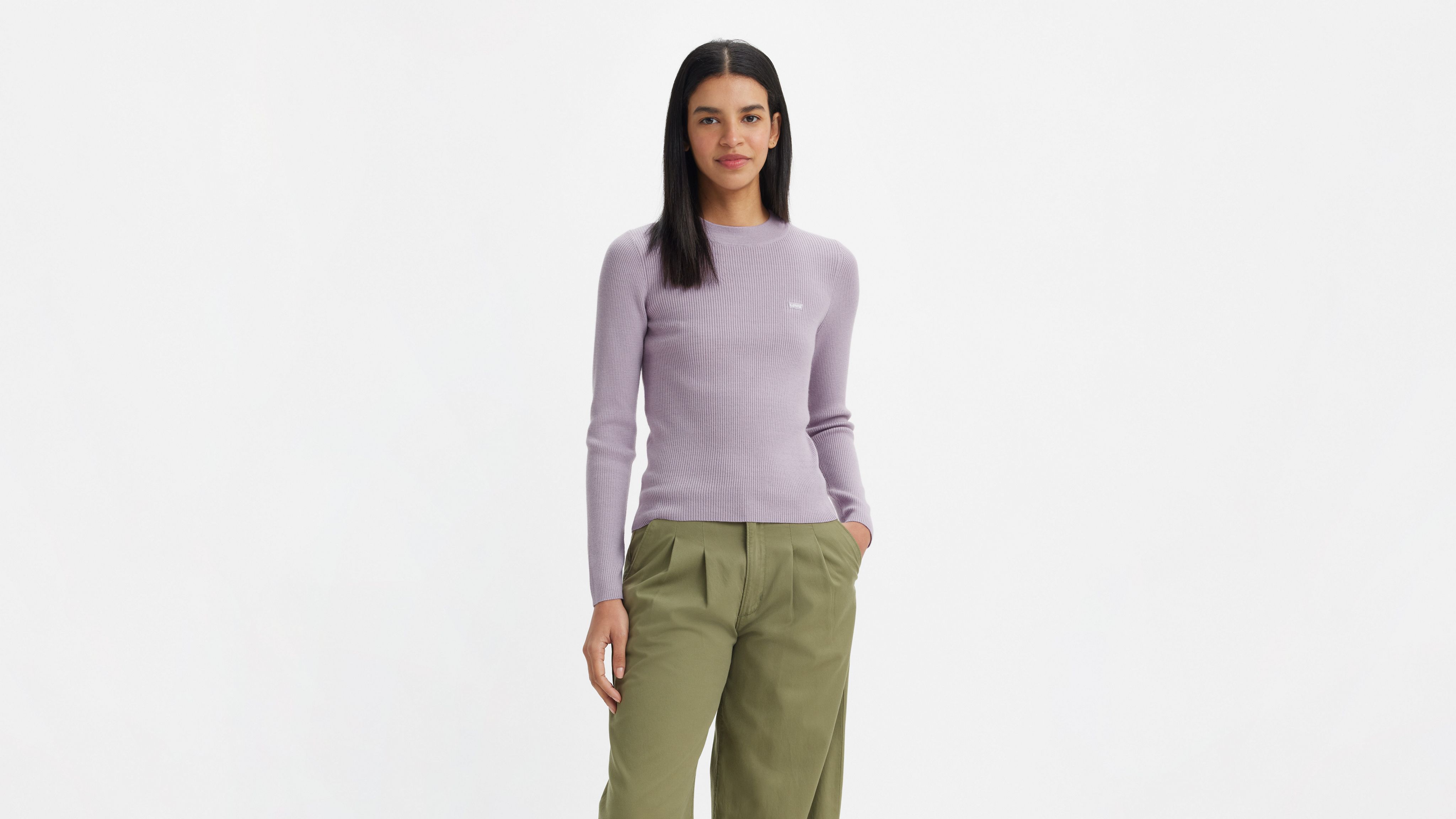 Crewneck Rib Sweater 2