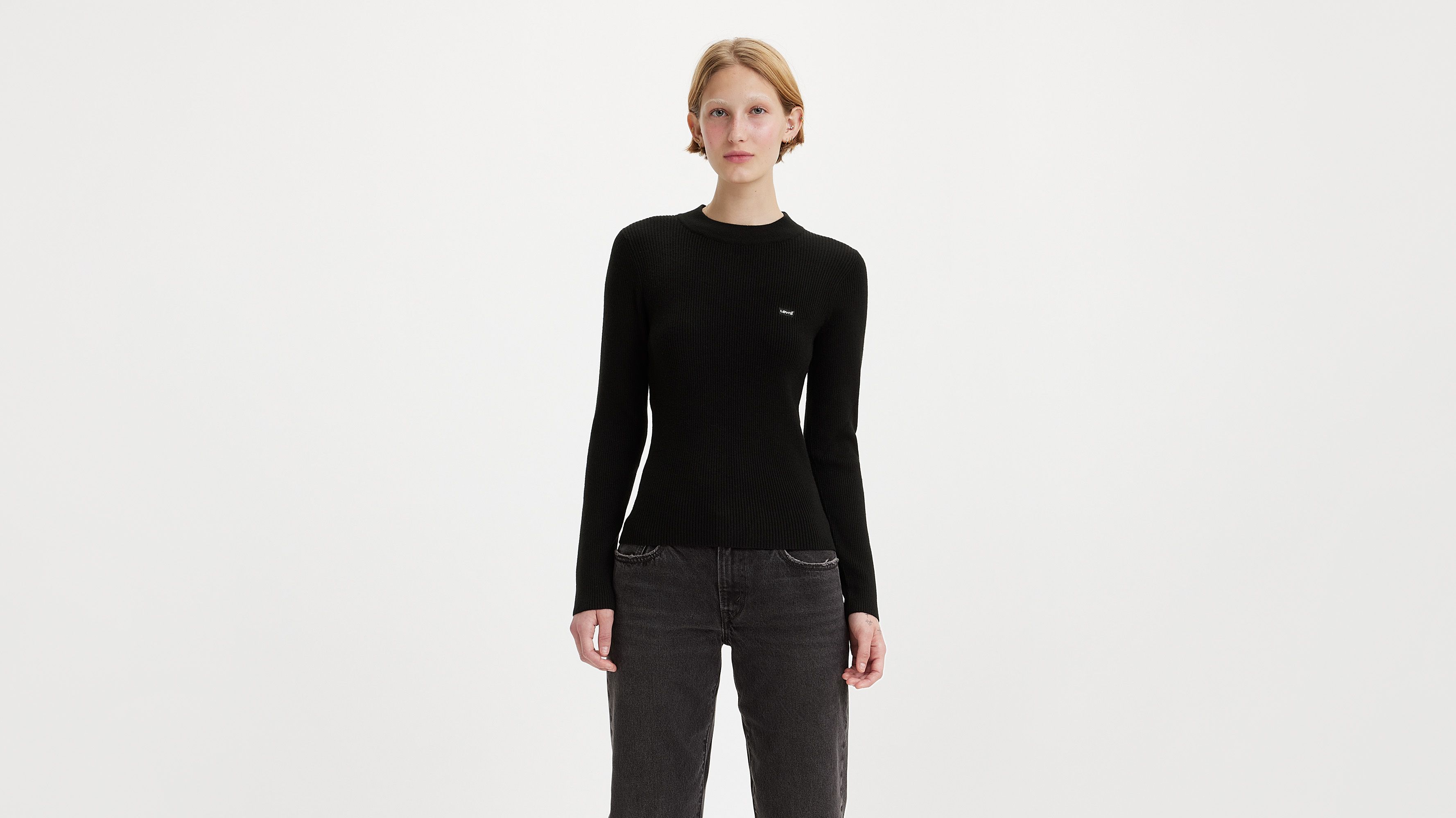 Crewneck Rib Sweater 2