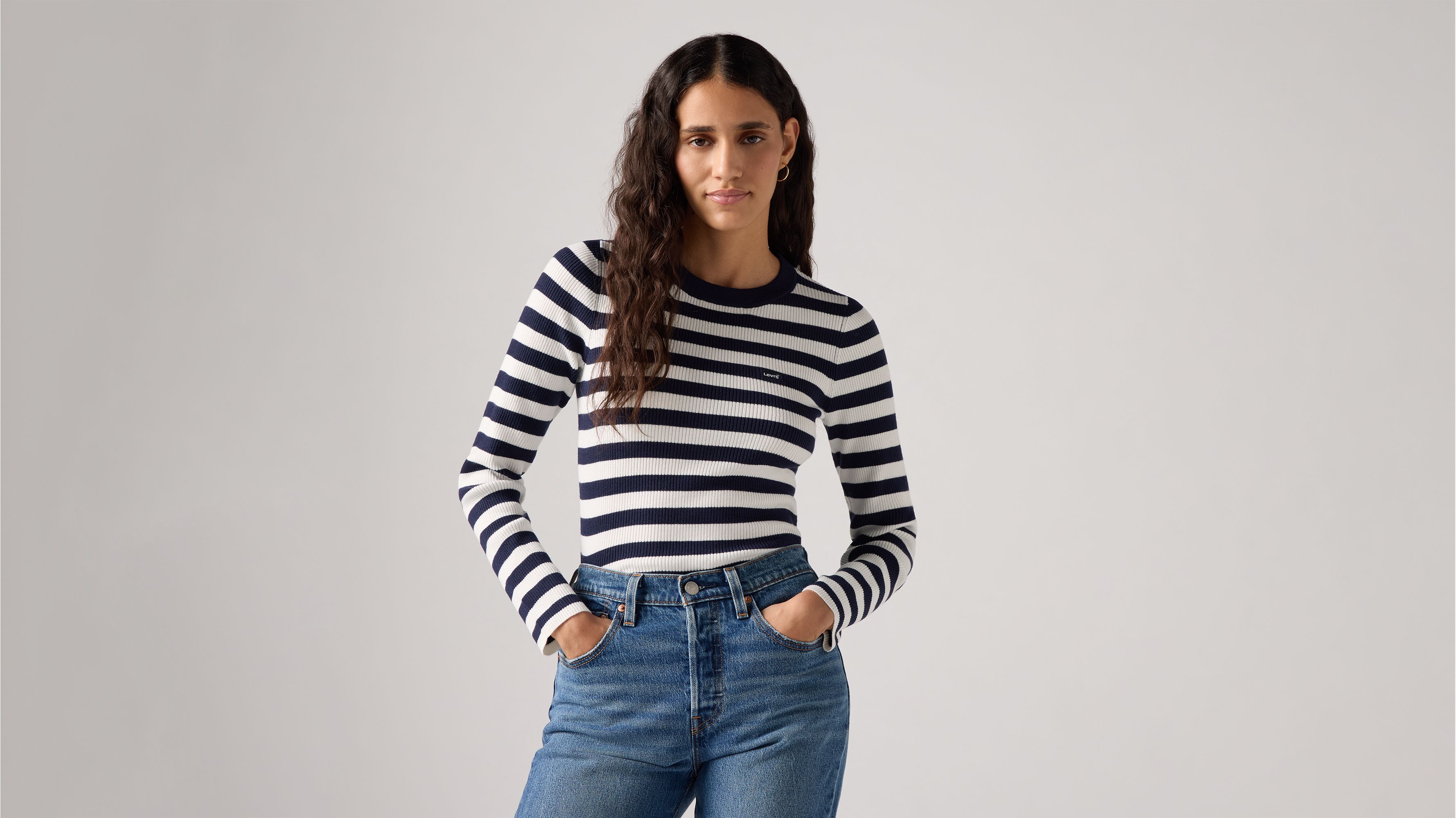 Crewneck Rib Sweater 1