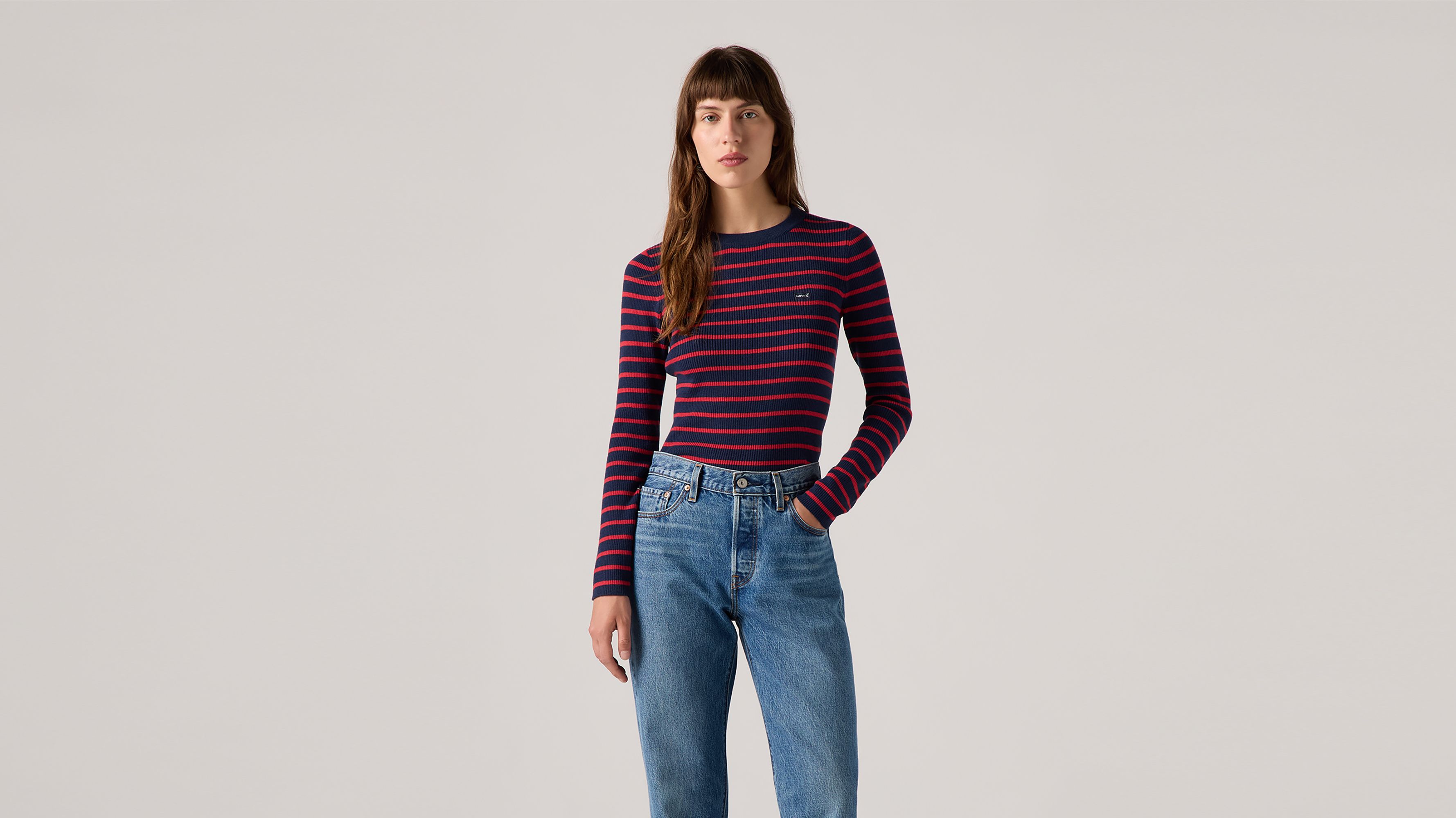 Crewneck Rib Sweater 2