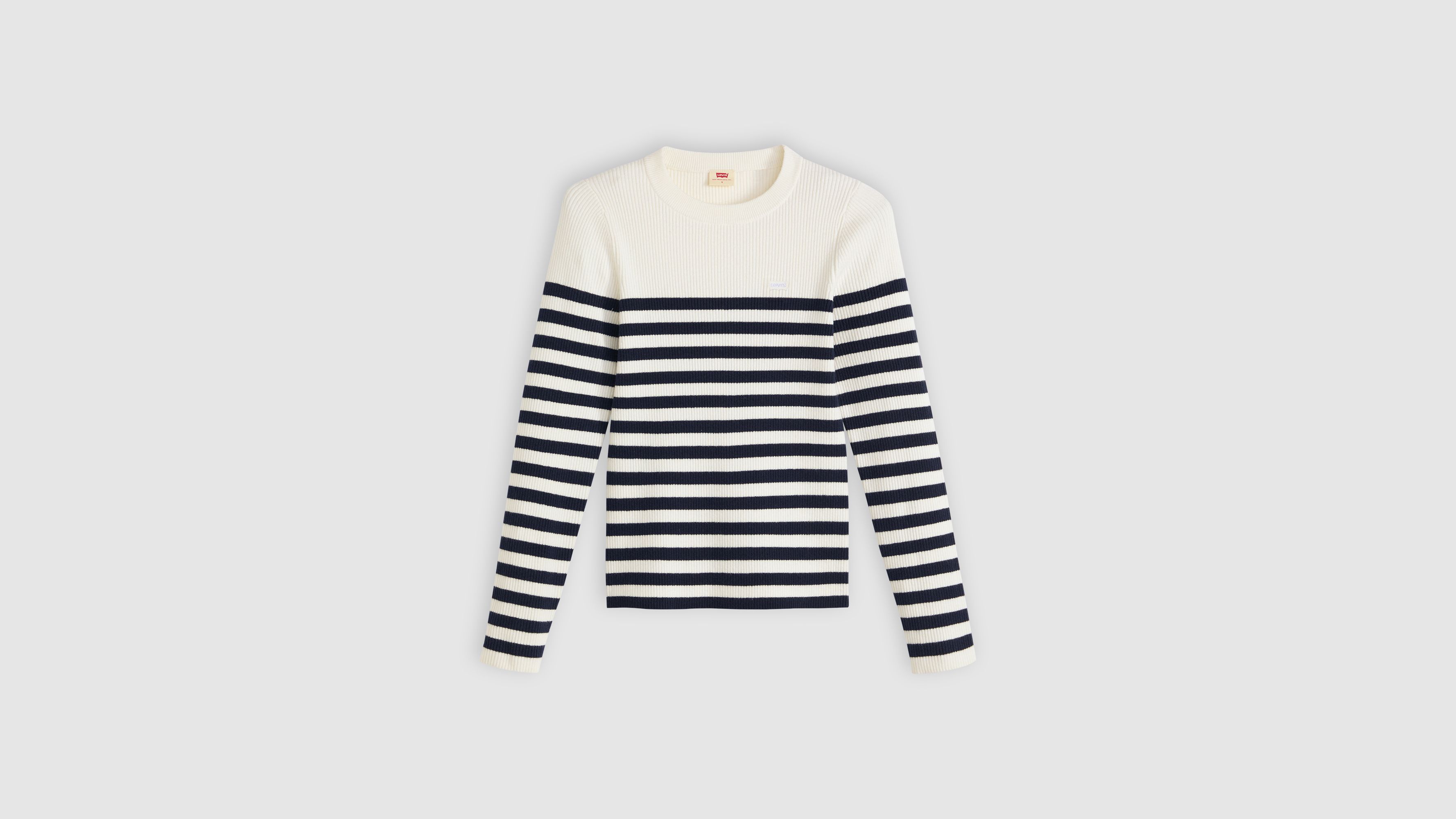 Crewneck Rib Sweater 1