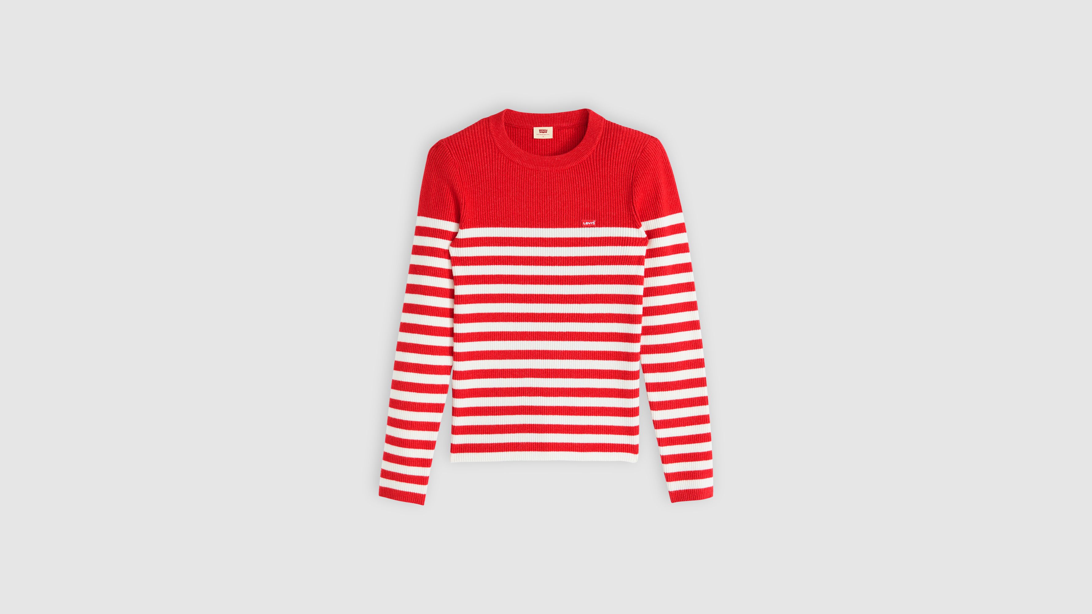 Crewneck Rib Sweater 1