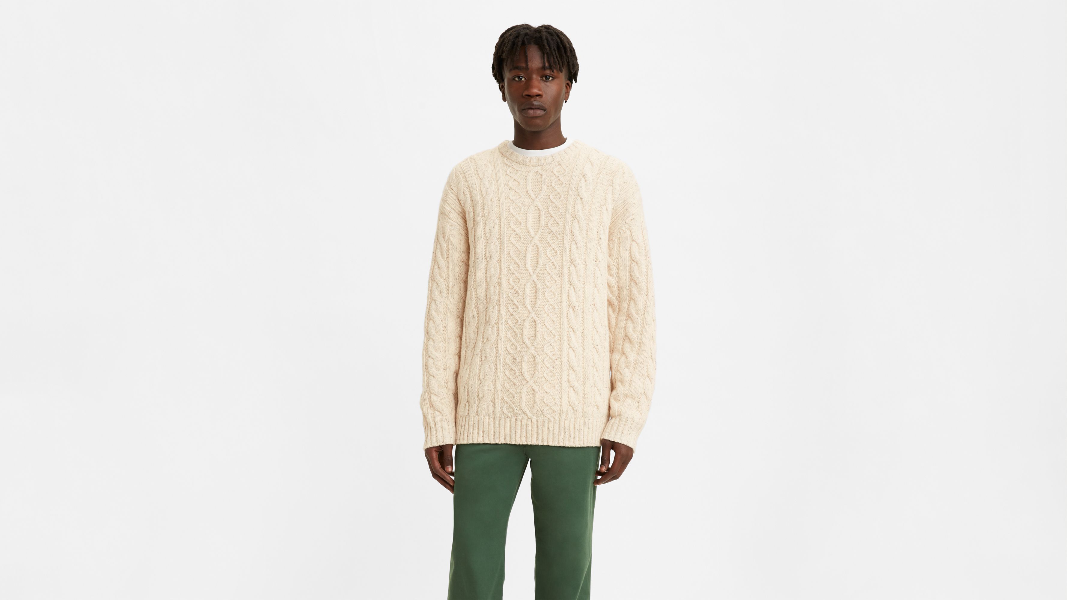 White cheap levis sweater