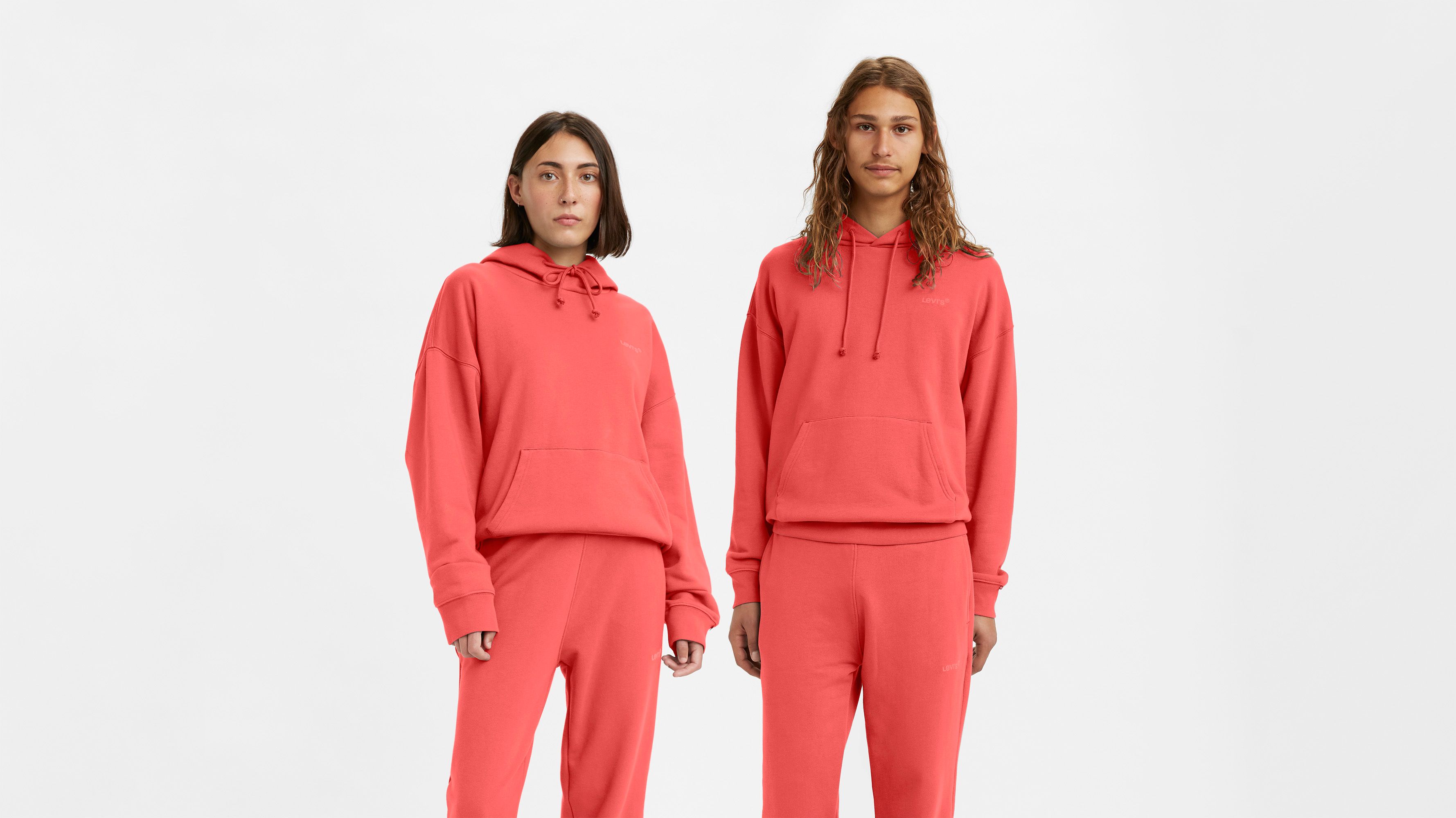pink levis hoodie