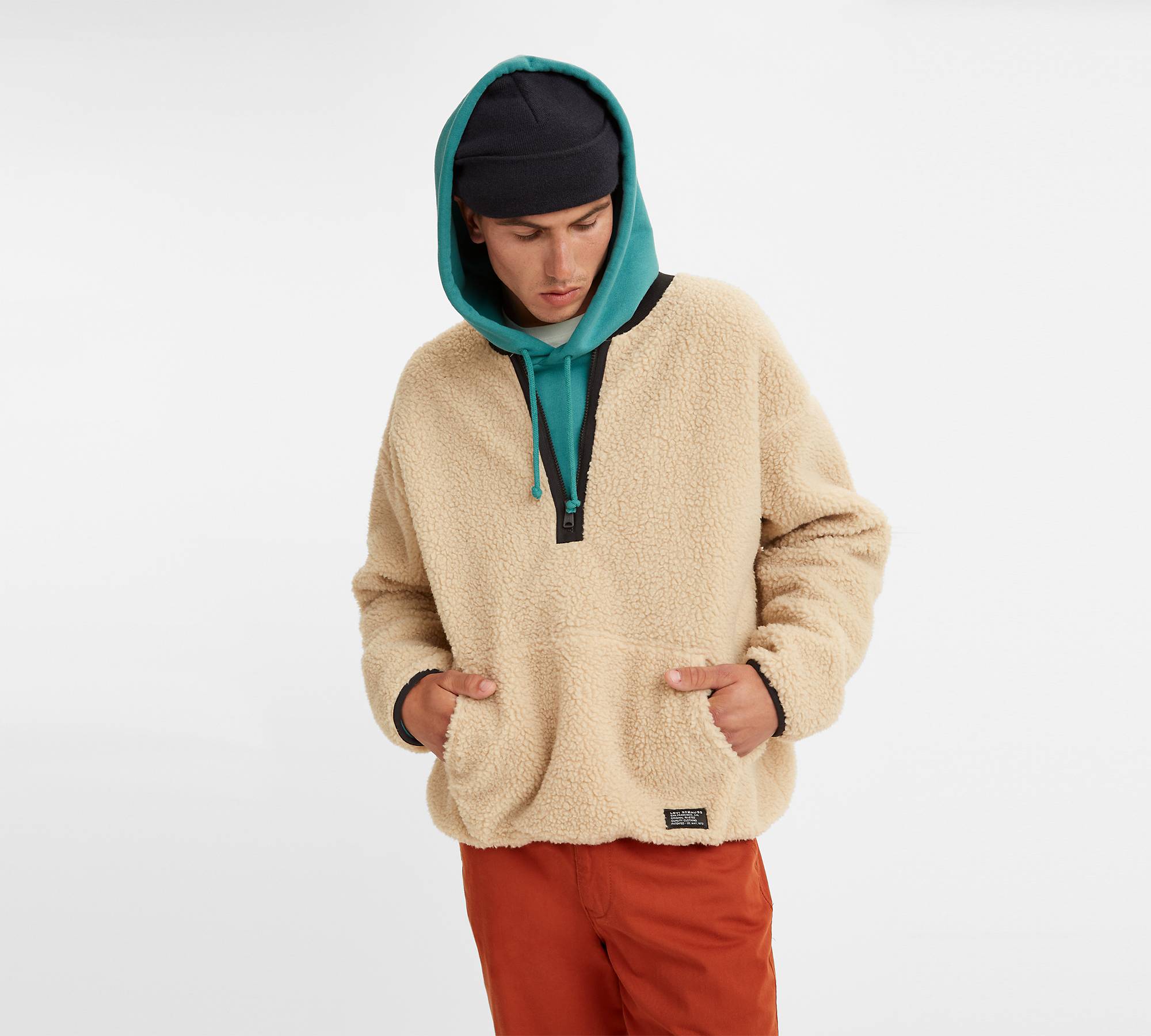 Quarter Zip Sweatshirt - Brown | Levi's® US