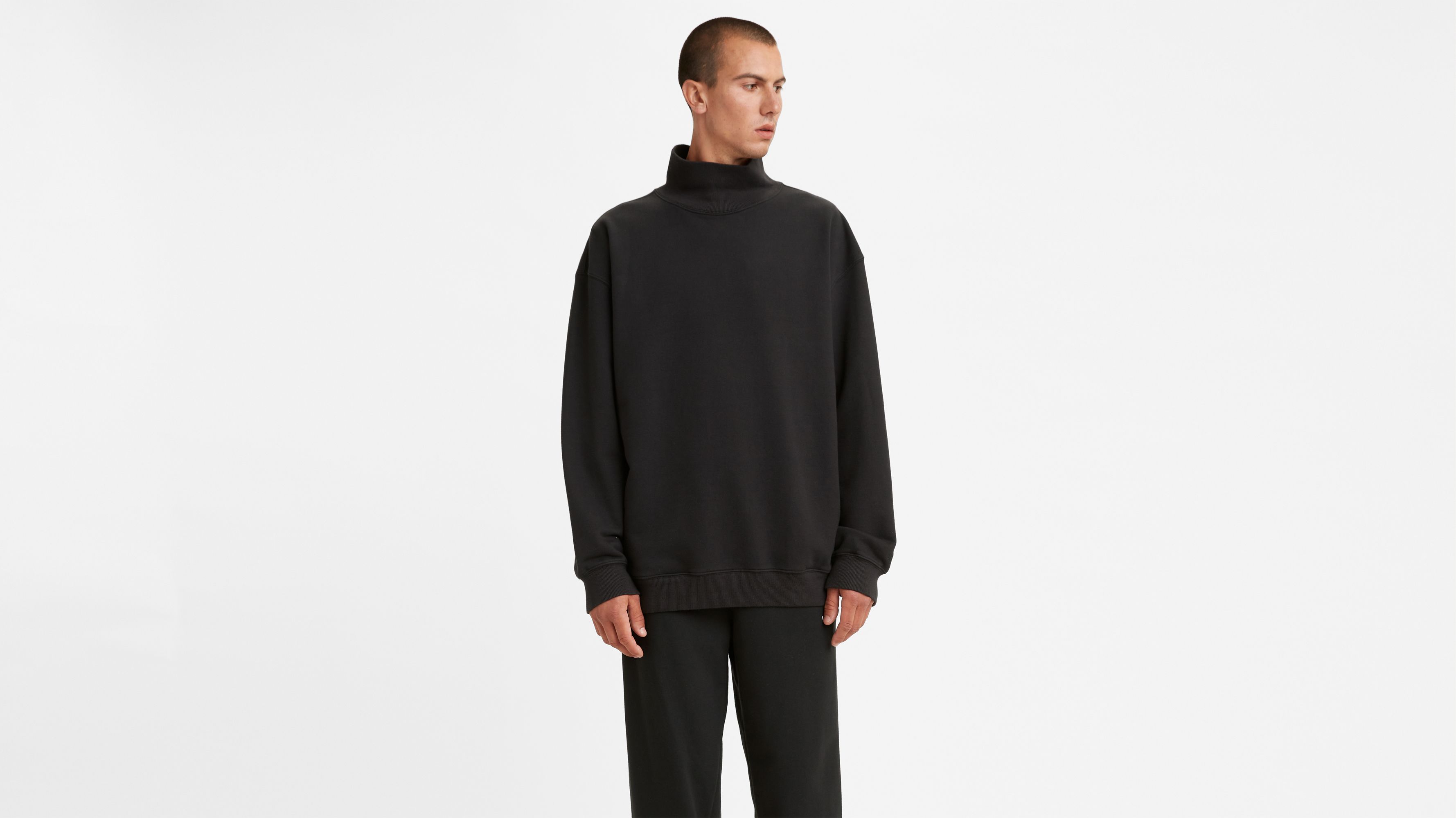 Top 37+ imagen levi’s funnel neck sweatshirt