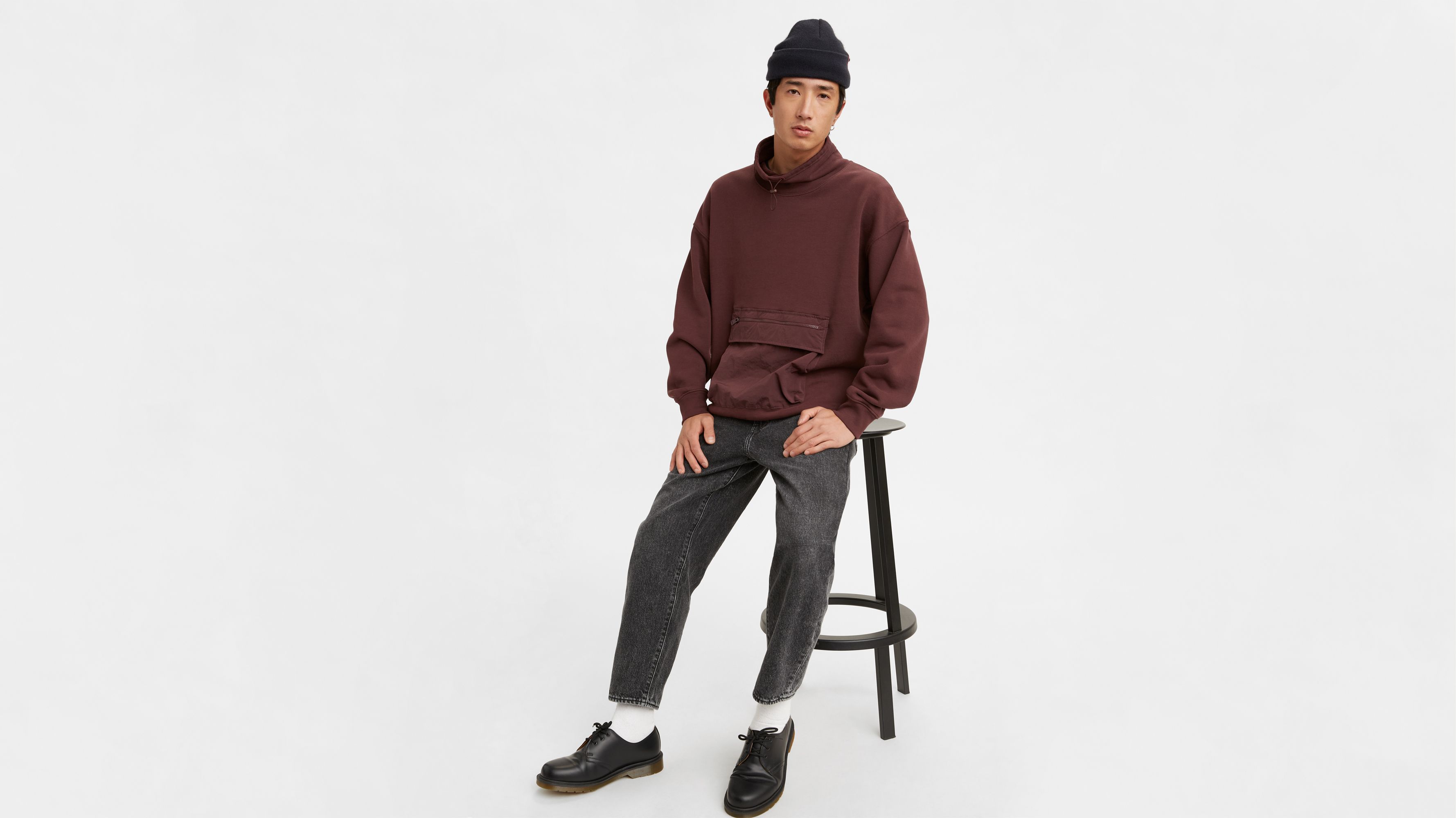 Cargo Utility Mockneck Sweatshirt - Green