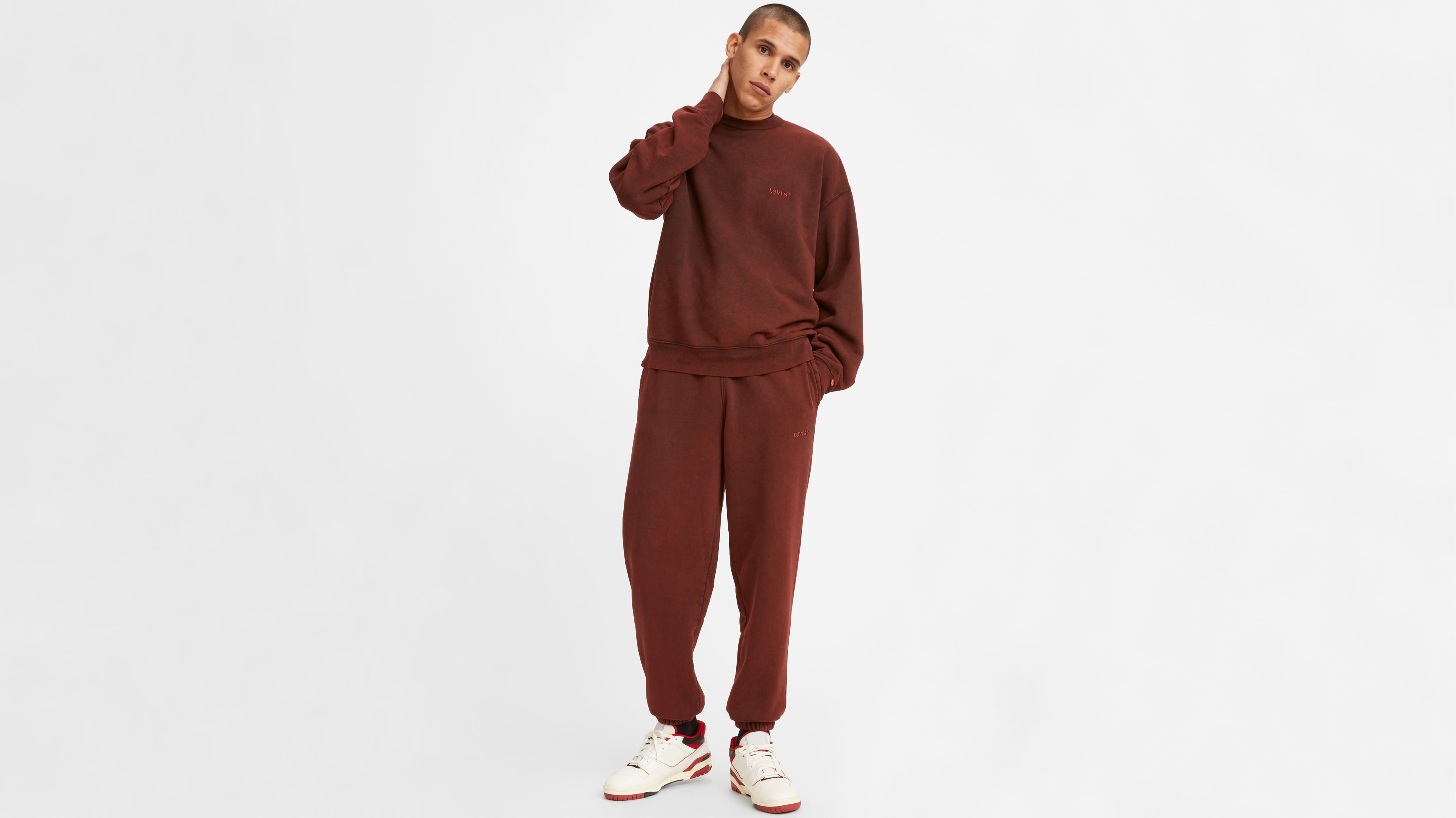 Men's joggers sweatpants - red