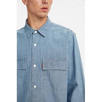 Relaxed Utility Pocket Worker Shirt 4