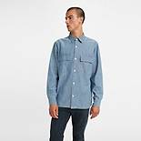 Relaxed Utility Pocket Worker Shirt 1