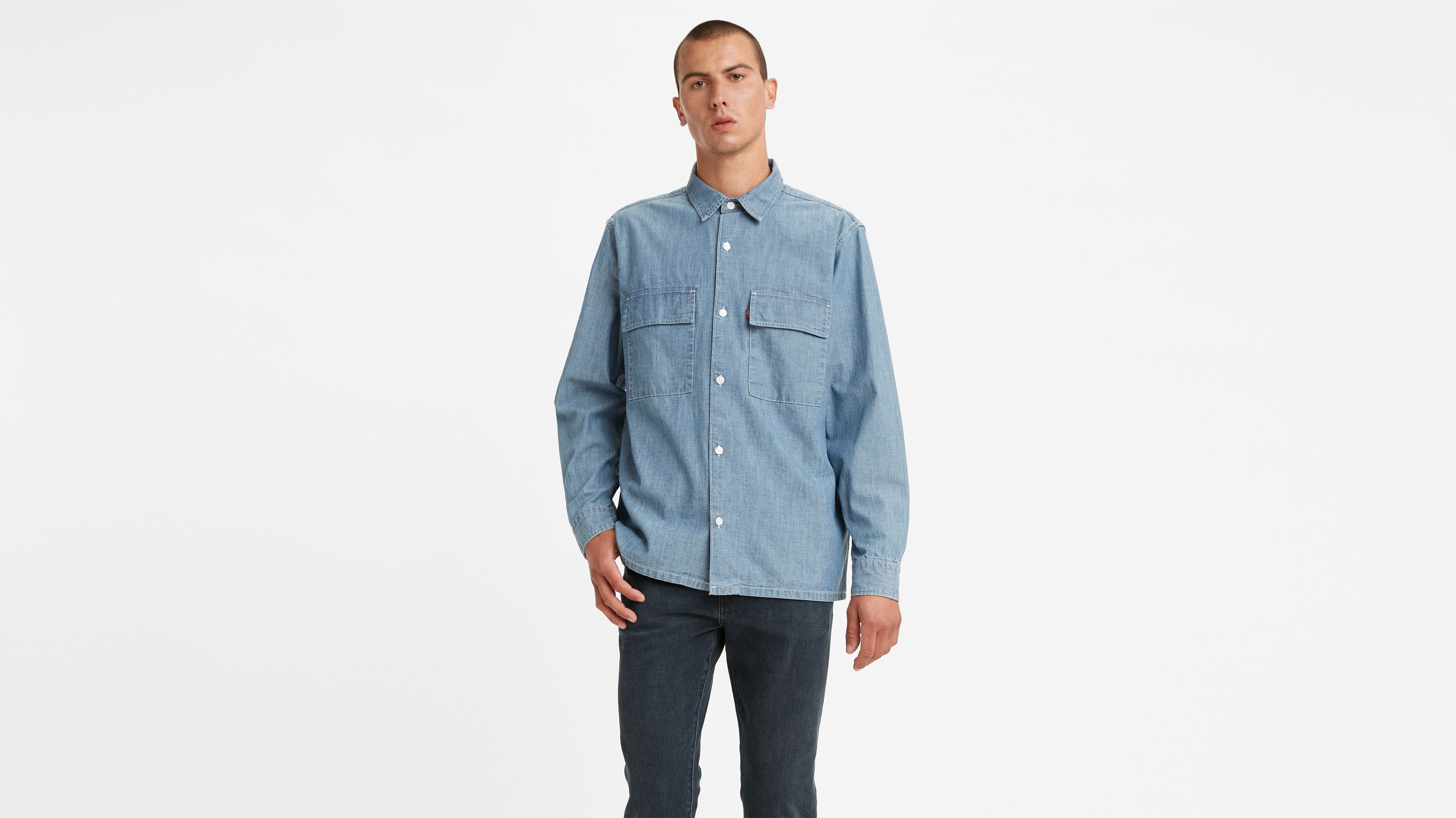 Relaxed Utility Pocket Worker Shirt - Blue | Levi's® US