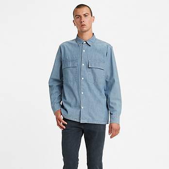 Relaxed Utility Pocket Worker Shirt 3