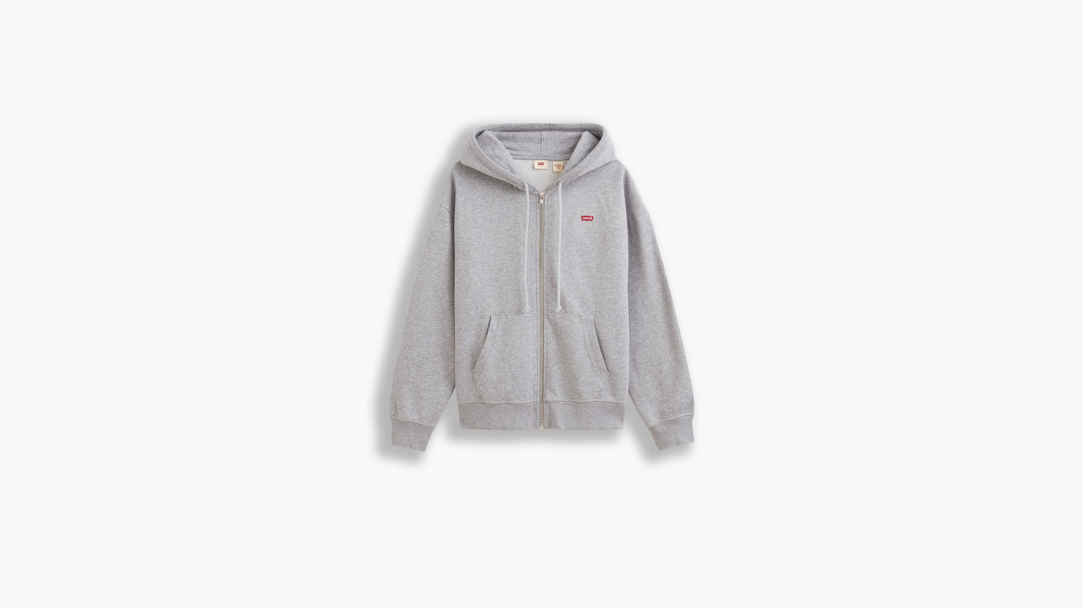 FULL TILT Butterfly Womens Zip-Up Hoodie - LIGHT GRAY