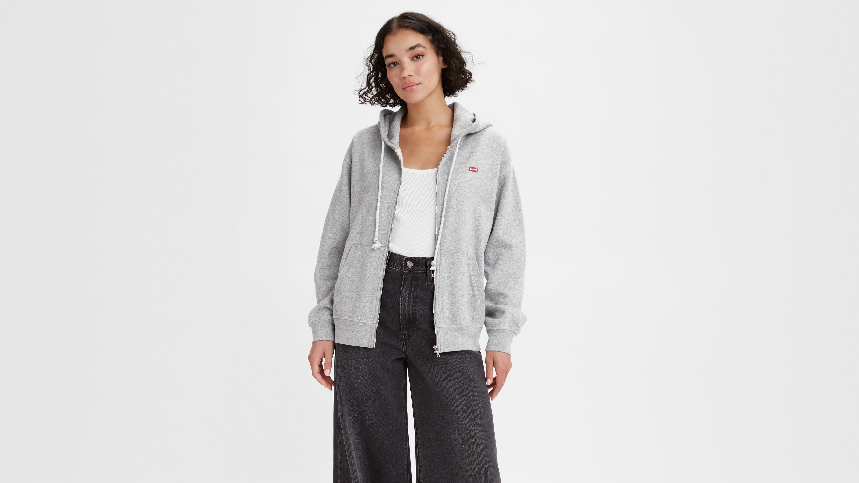 Standard Zip Up Hoodie Grey Levi's® RS