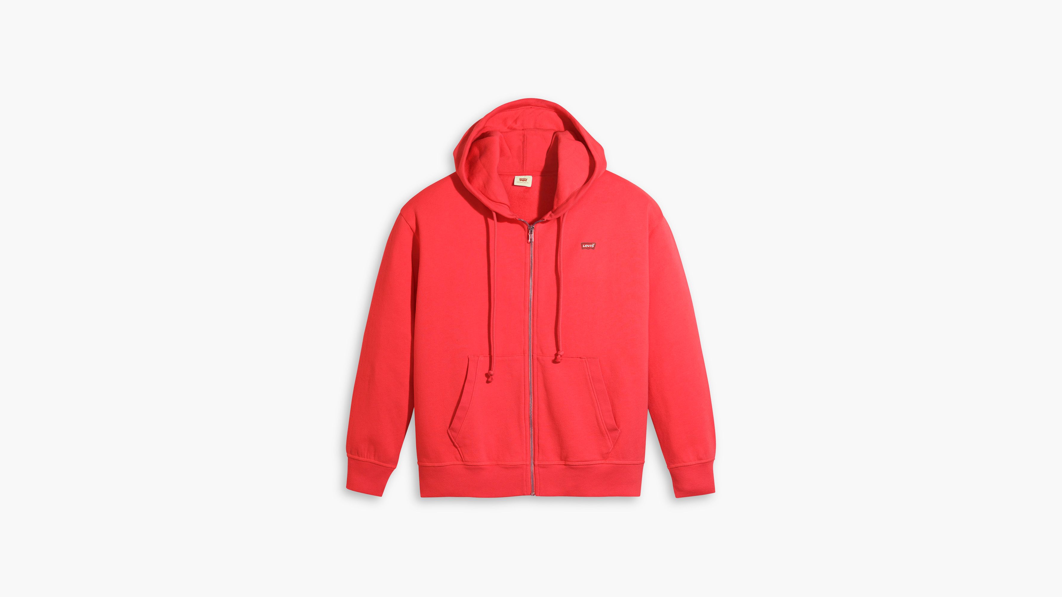 Standard Fit Zip-up Hoodie - Red | Levi's® IT