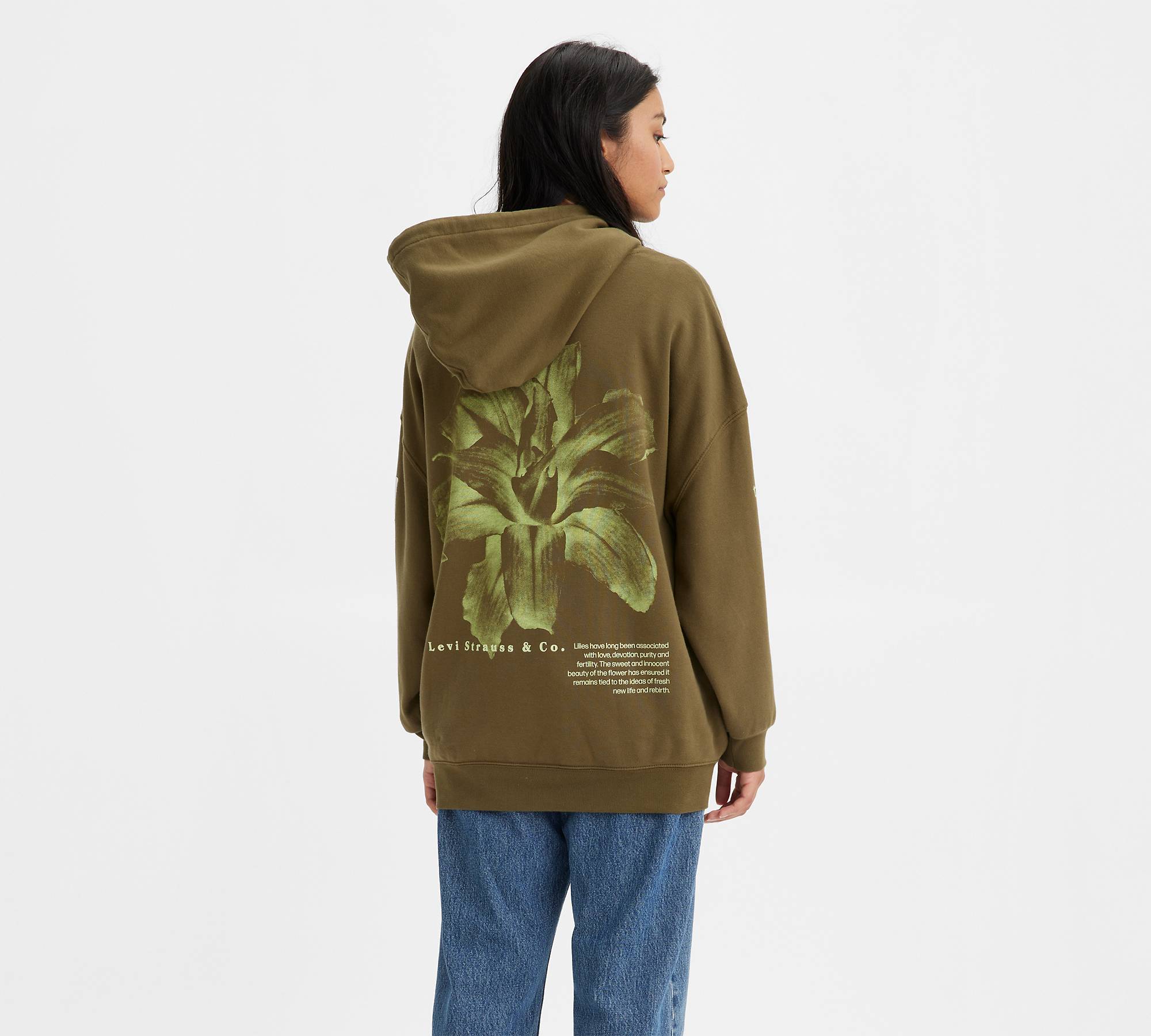Oron Graphic Hoodie Sweatshirt - Green | Levi's® CA