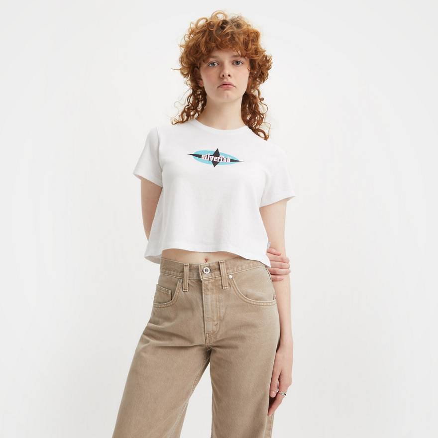 Cropped Jordie Tee - White | Levi's® US Cropped Jordie Tee - White | Levi's® US
