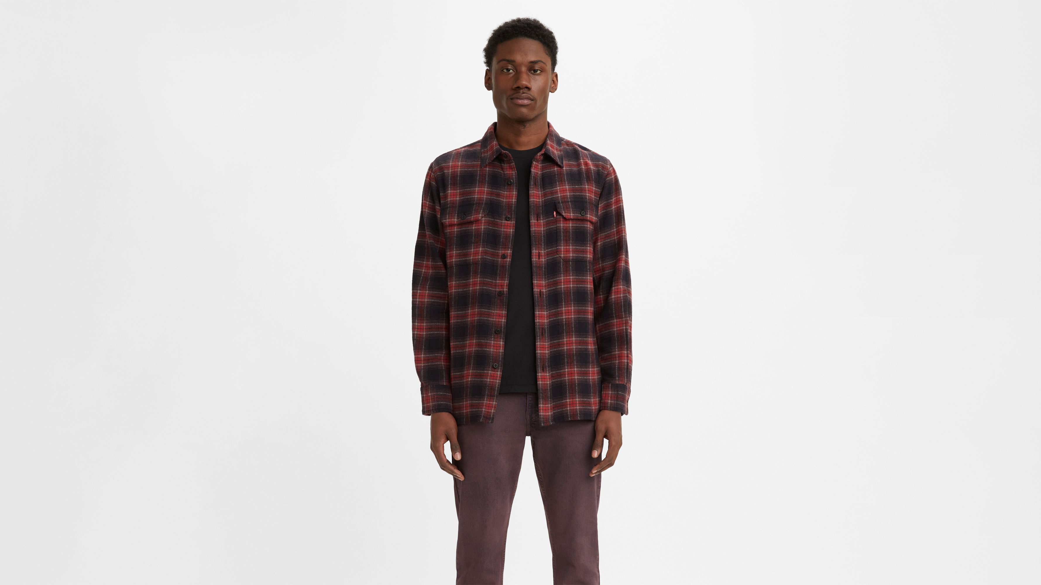 Classic Worker Flannel Overshirt (Tall) 1