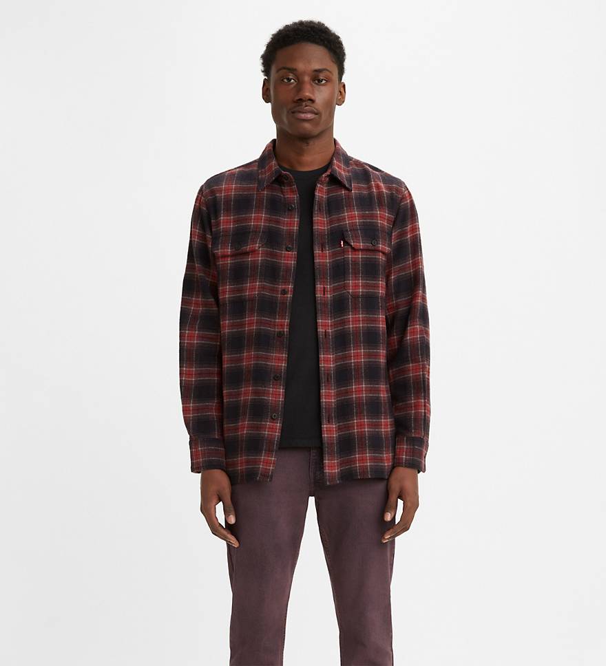 Classic Worker Flannel Overshirt (Tall) 1