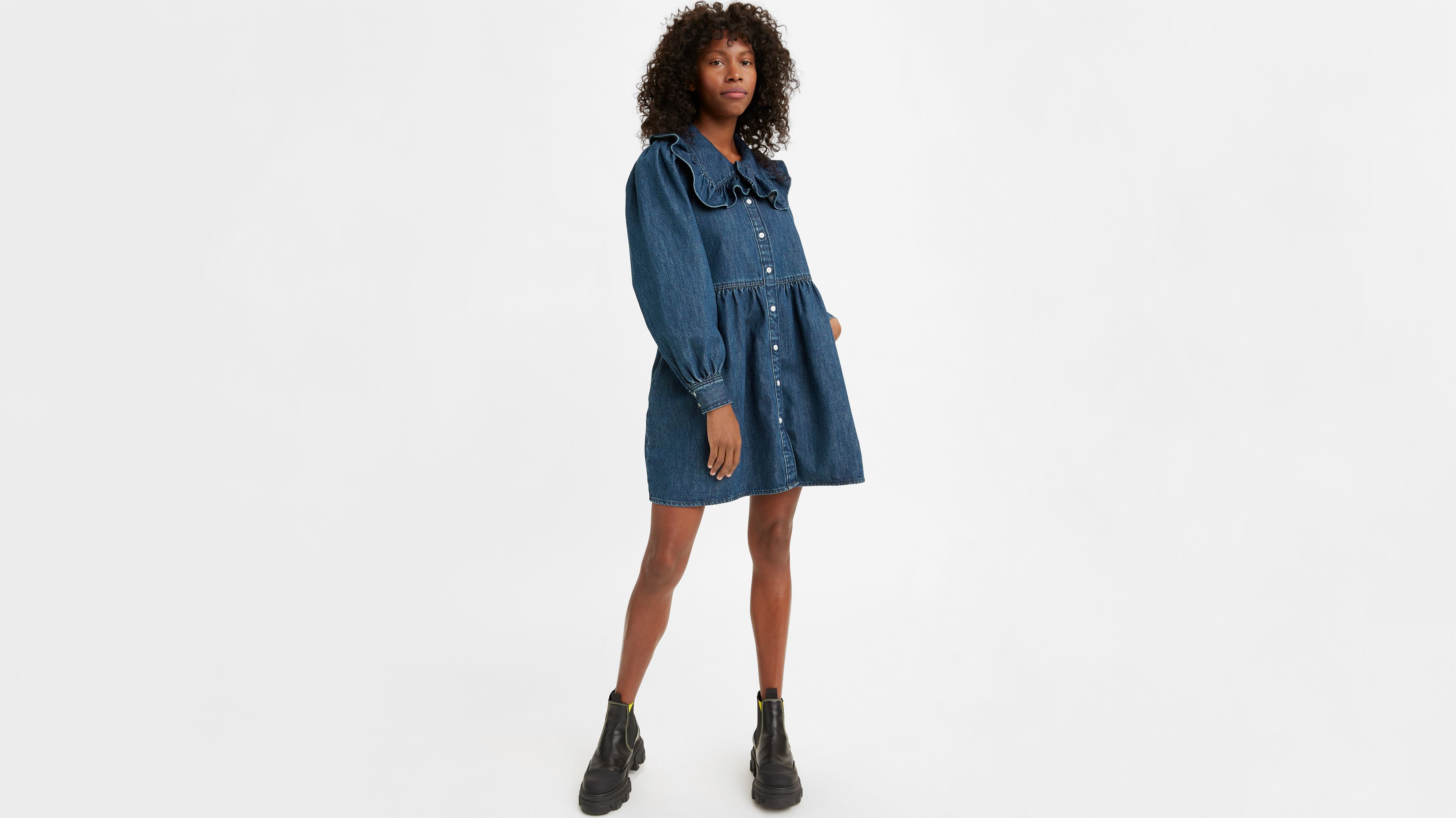 ★送料・関税込★I AM MARI★Windia Denim Belt Dress★ Mira Dress - Blue | Levi's® US