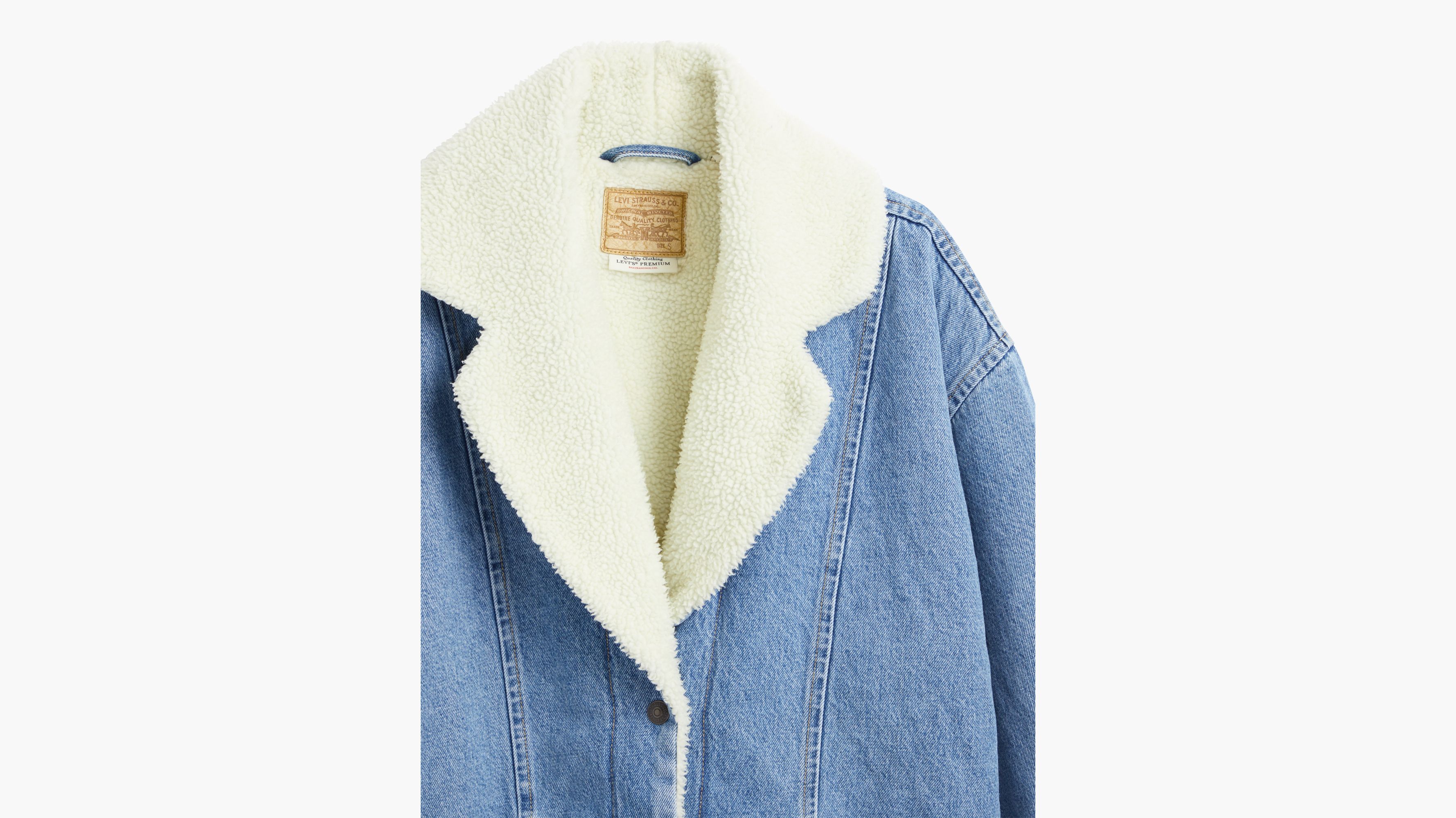 levis retro collar sherpa jacket