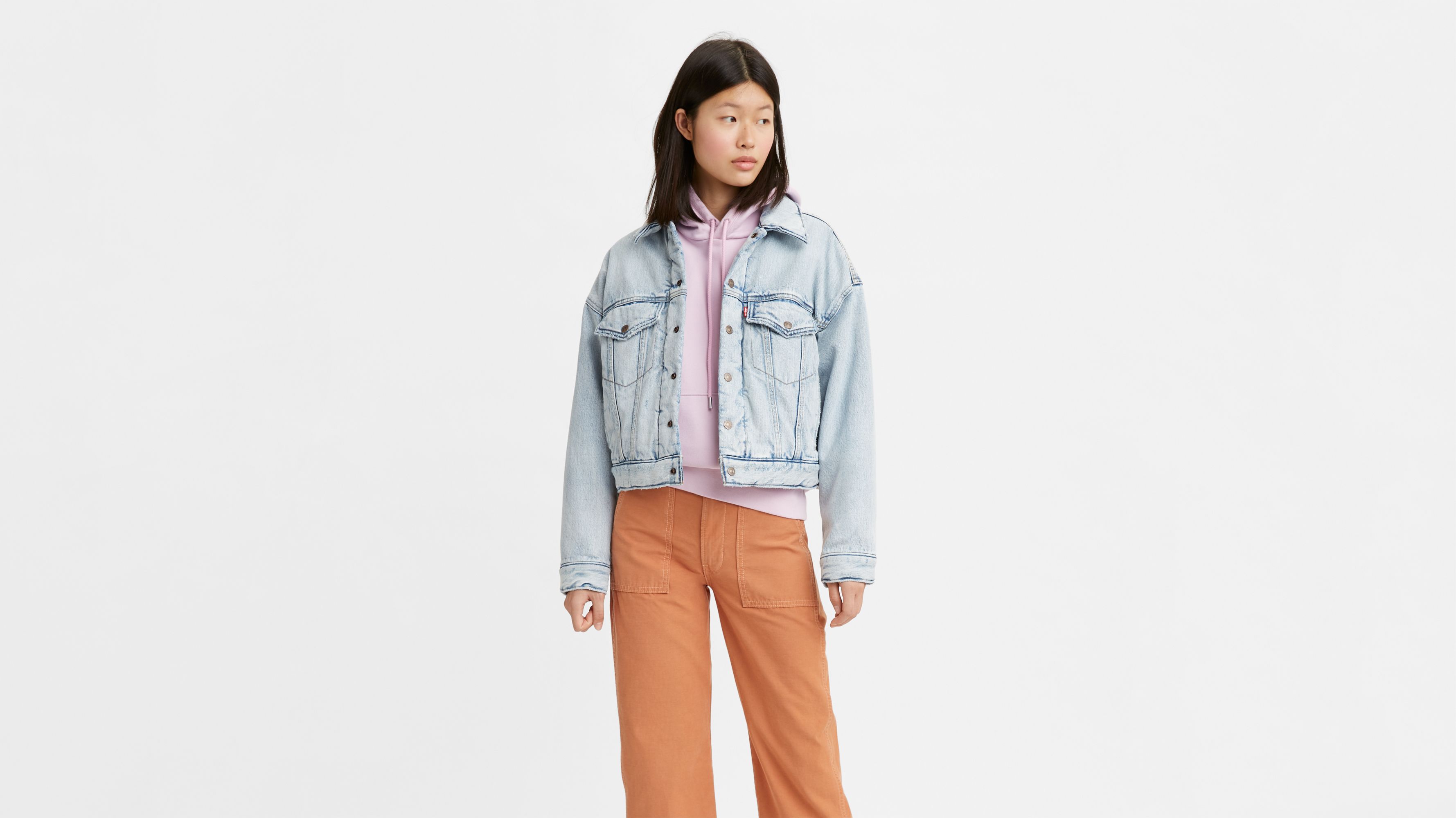 ジャケット Levi's FW24 PADDED TRUCKER DENIM JACKET (A8753 0012) A08270001-front-pdp?$